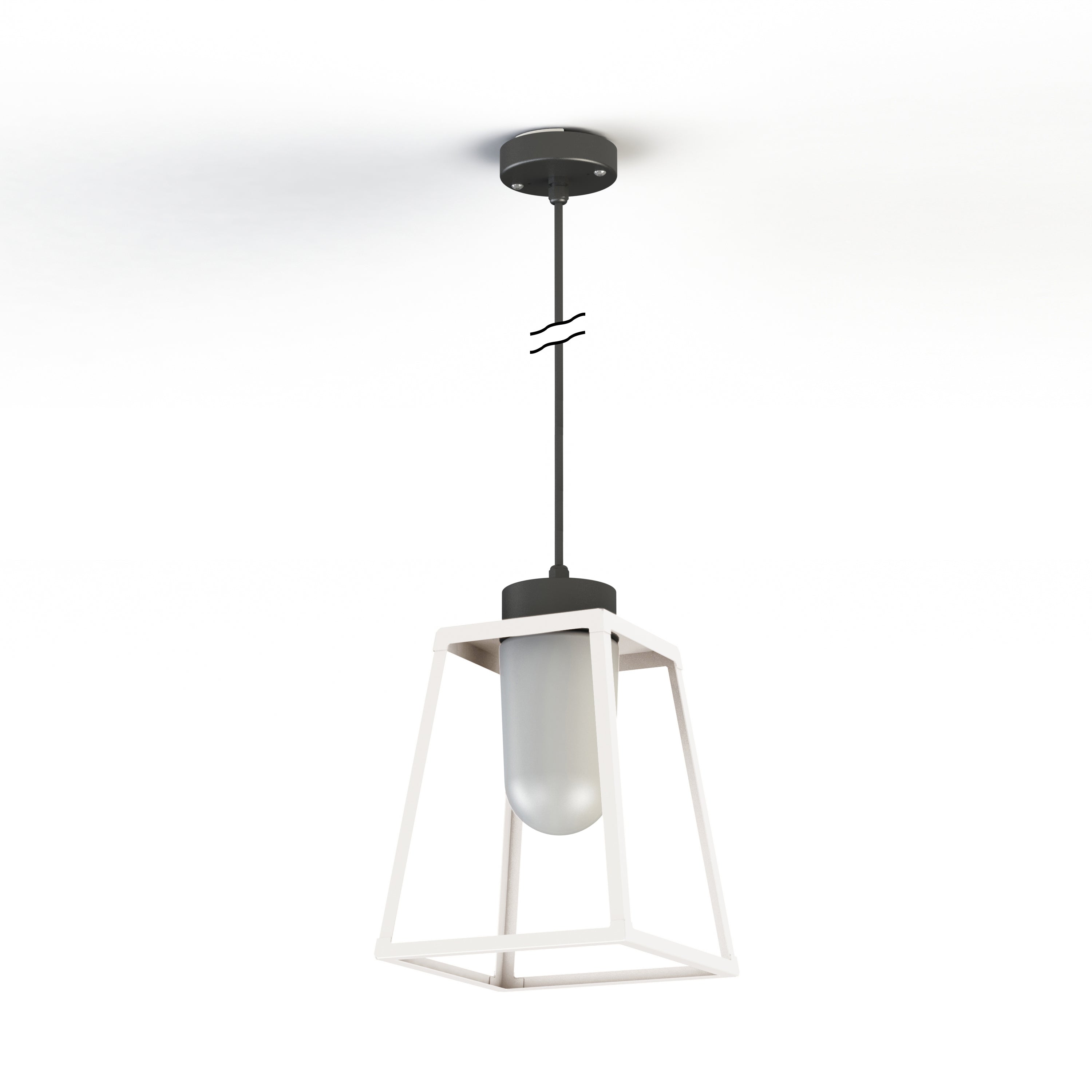 Suspension Lampiok 1 N°4 opale Blanc 001 131008001