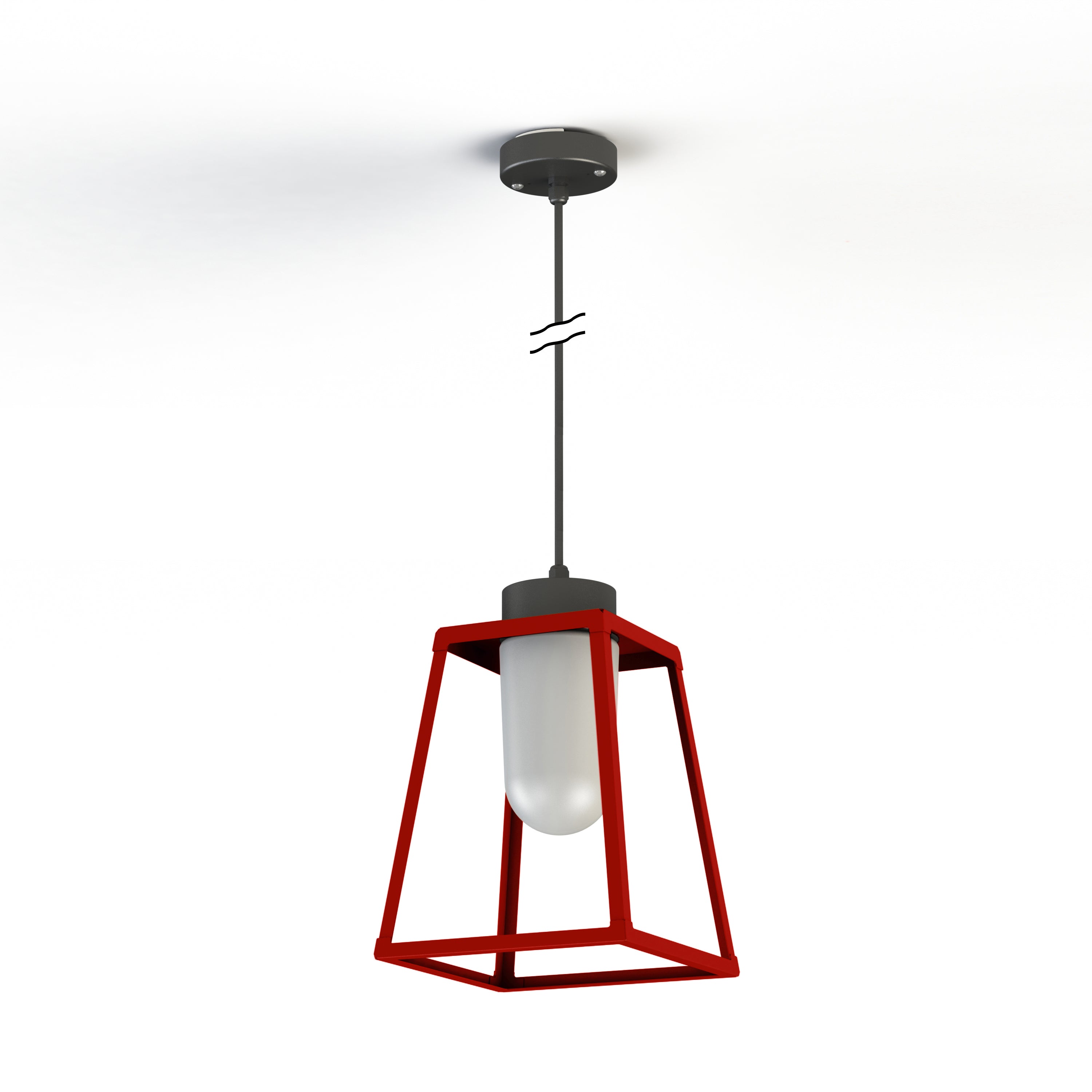 Suspension Lampiok 1 N°4 clair Rouge tomate 110 131008110