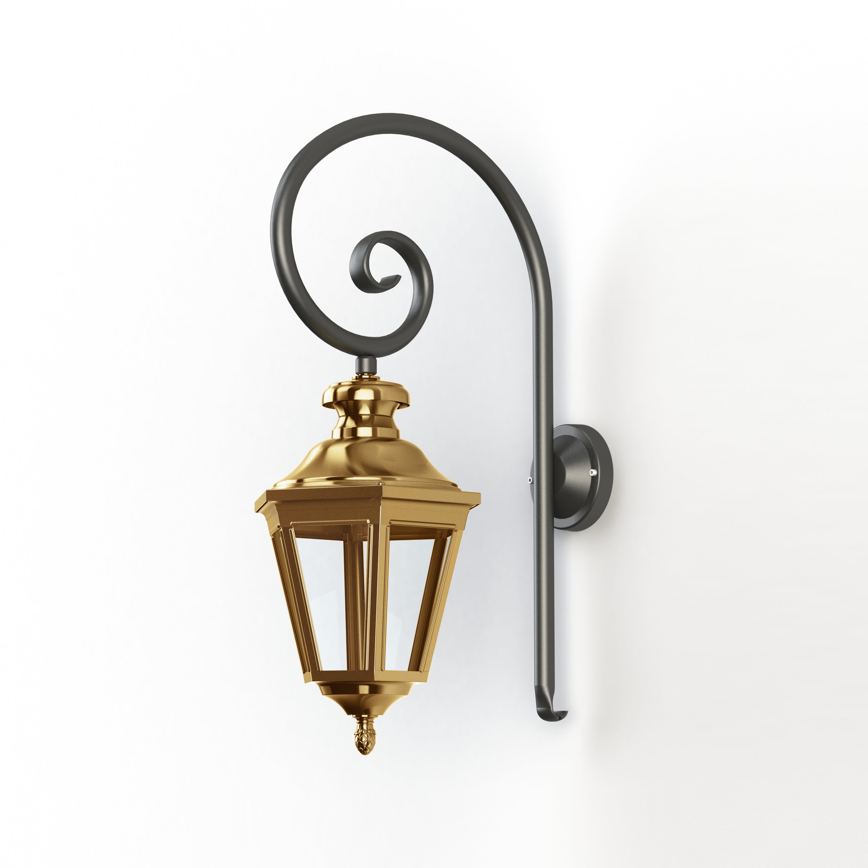 Applique Louis XIII N°3 LED 2700°K Laiton vernis teinté 070 130106070