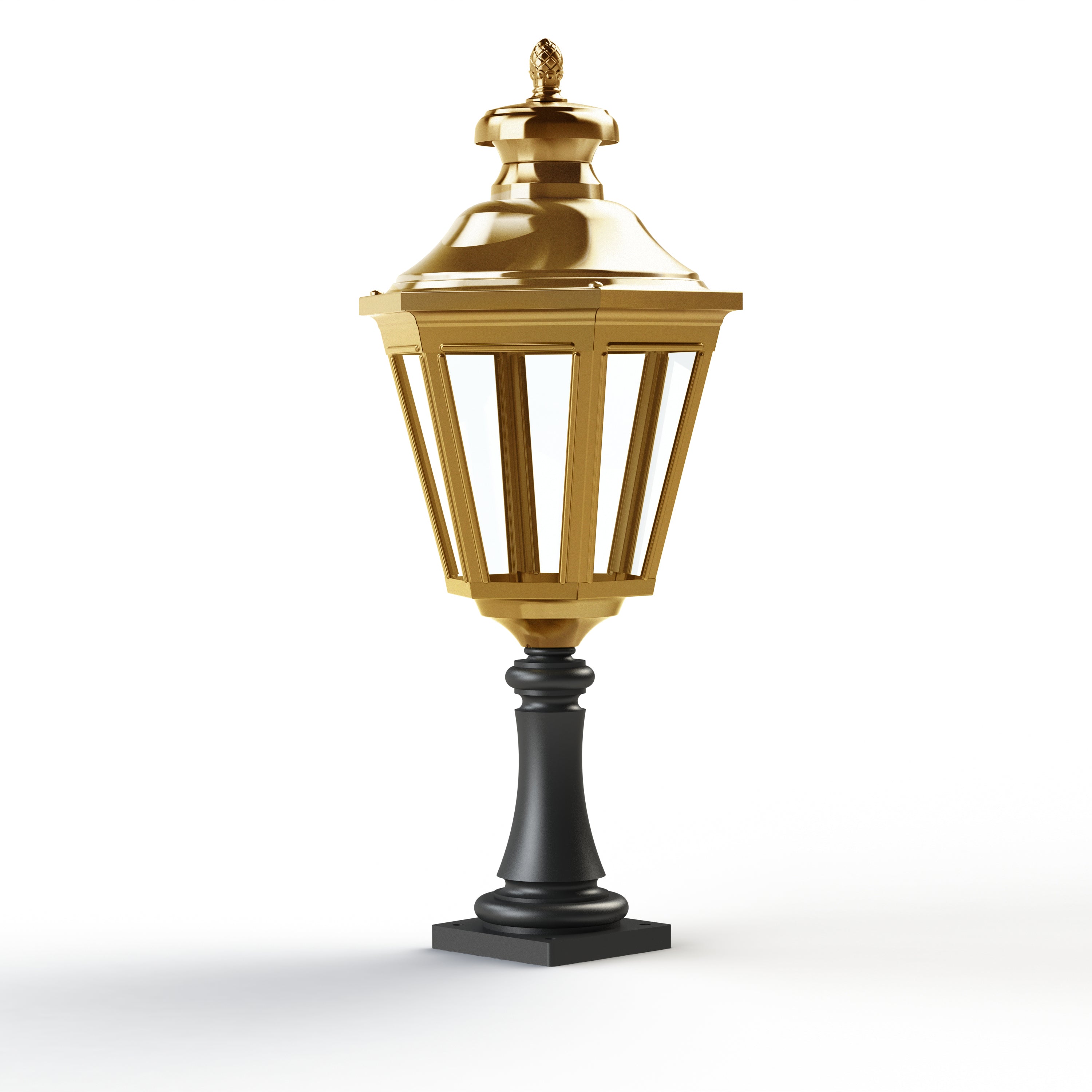 Borne Louis XIII N°5 LED 2700°K Laiton vernis teinté 070 130110070