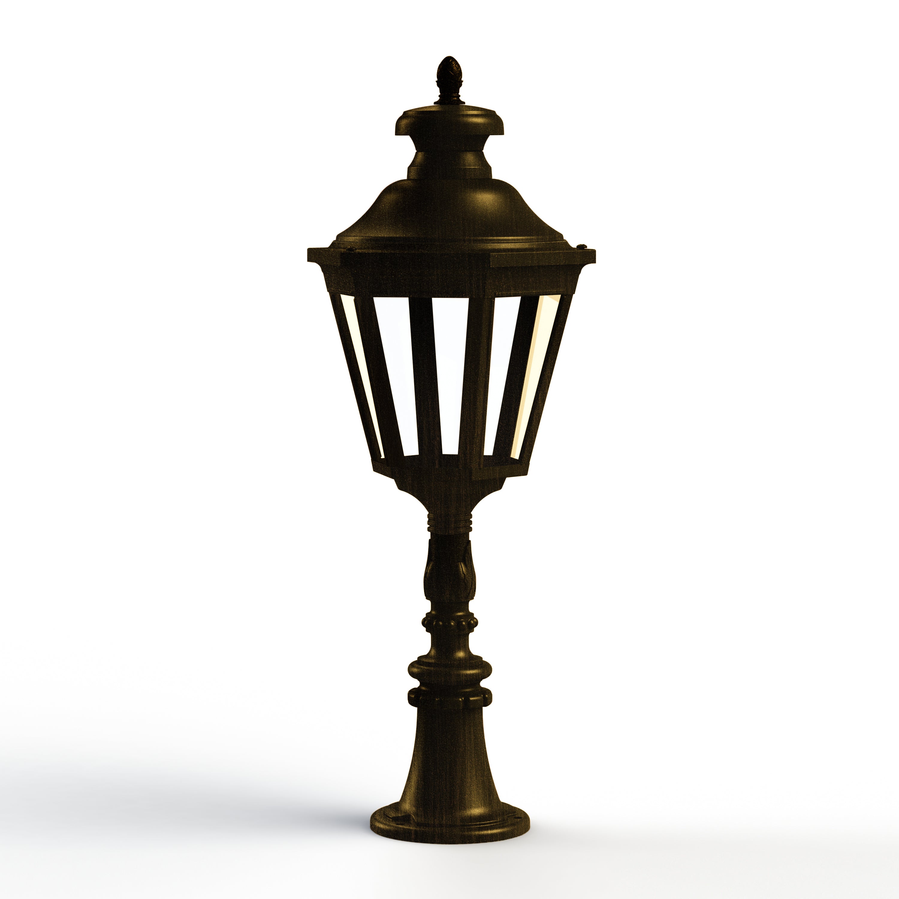 Borne Louis XIII N°9 LED 2700°K Patiné doré 009 130118009