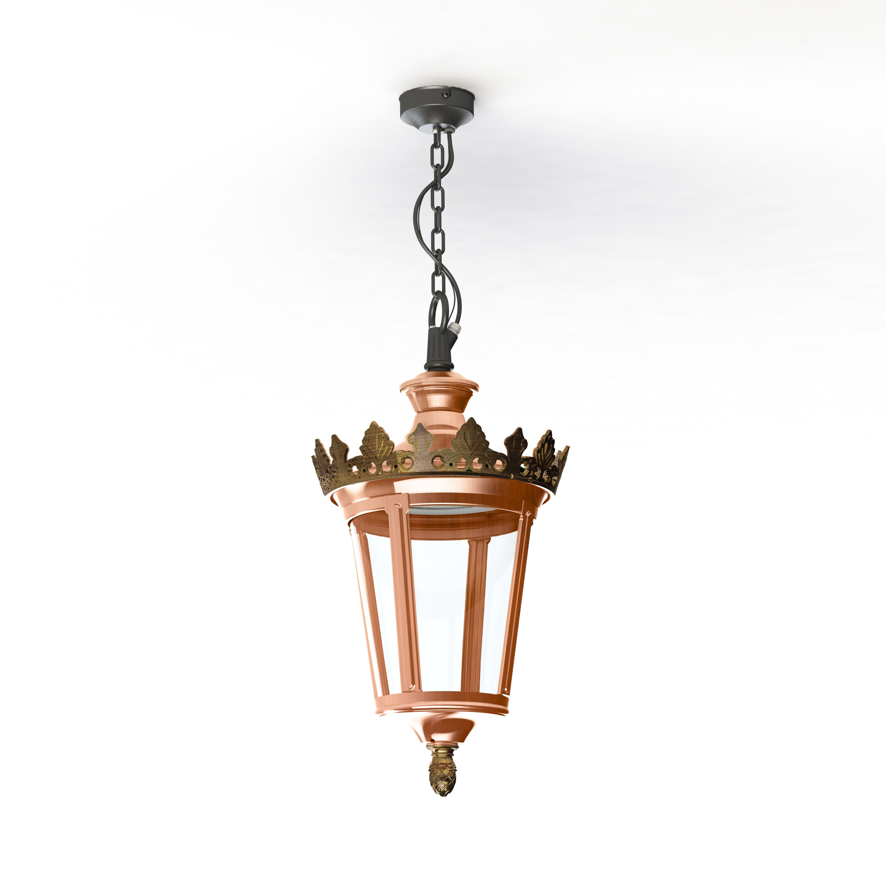 Suspension Louvre N°1 LED 2700°K Cuivre patiné vernis 080 133102080