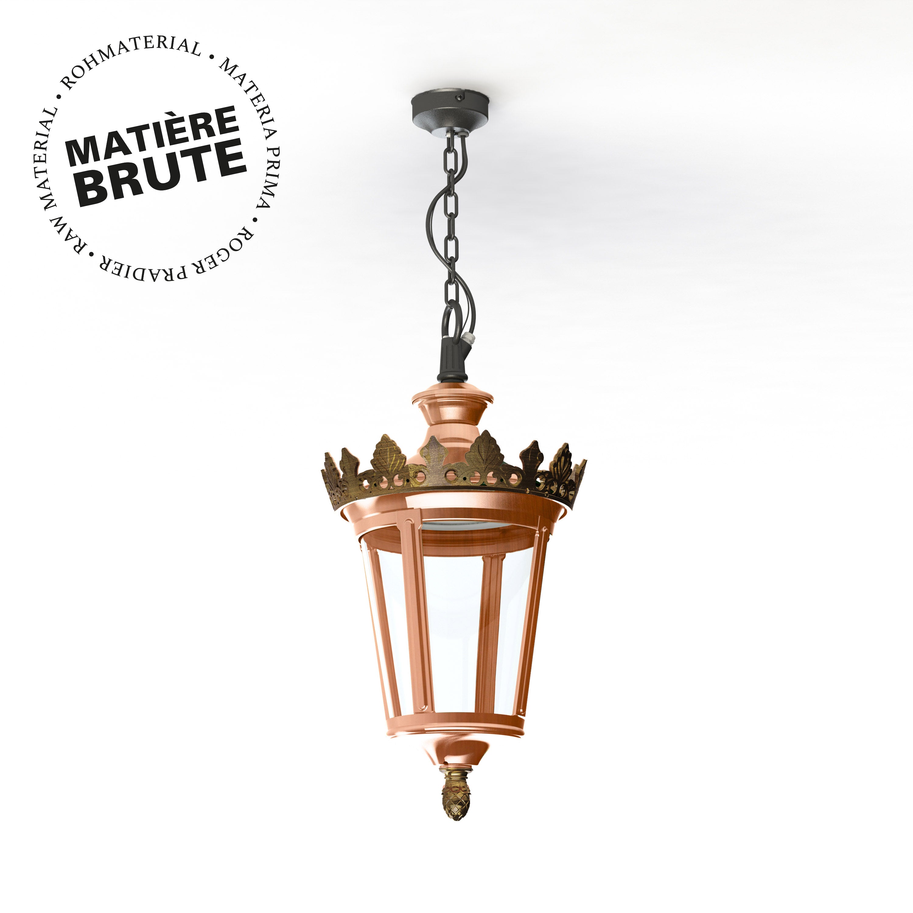 Suspension Louvre N°1 LED 2700°K Cuivre brut 082 133102082