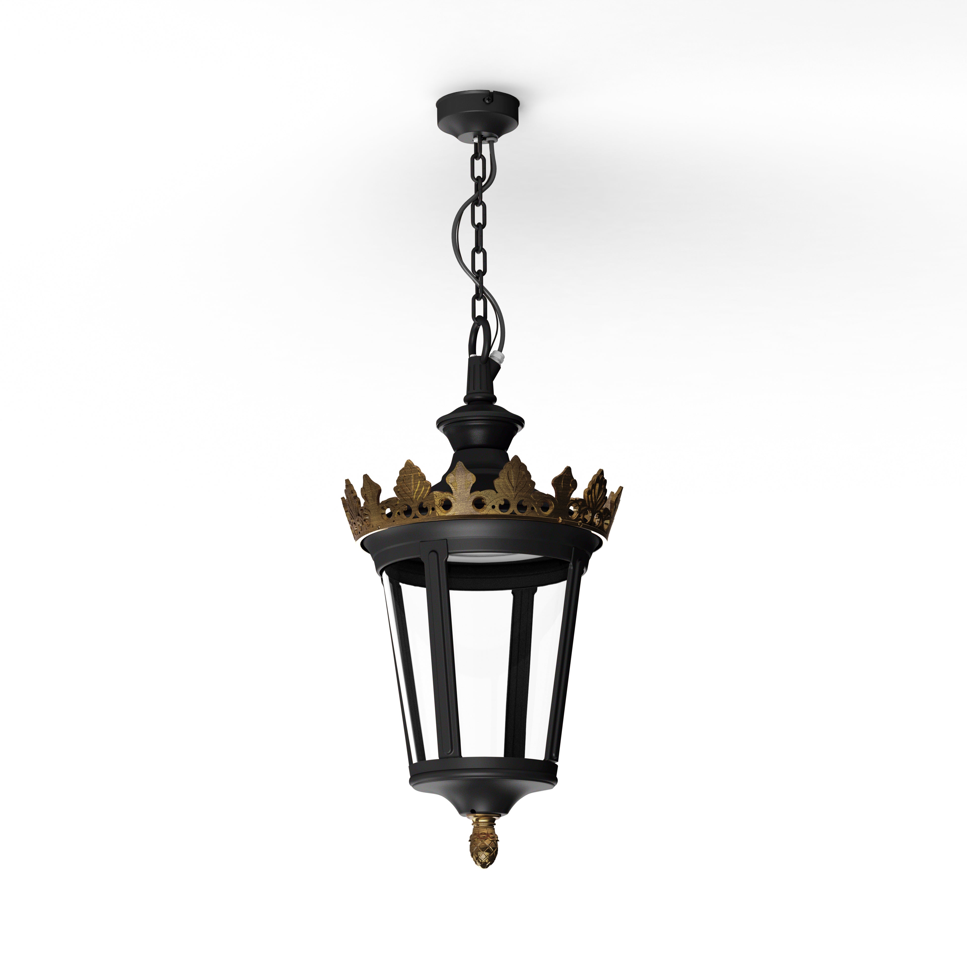 Suspension Louvre N°1 LED 2700°K Noir foncé 000 133102000