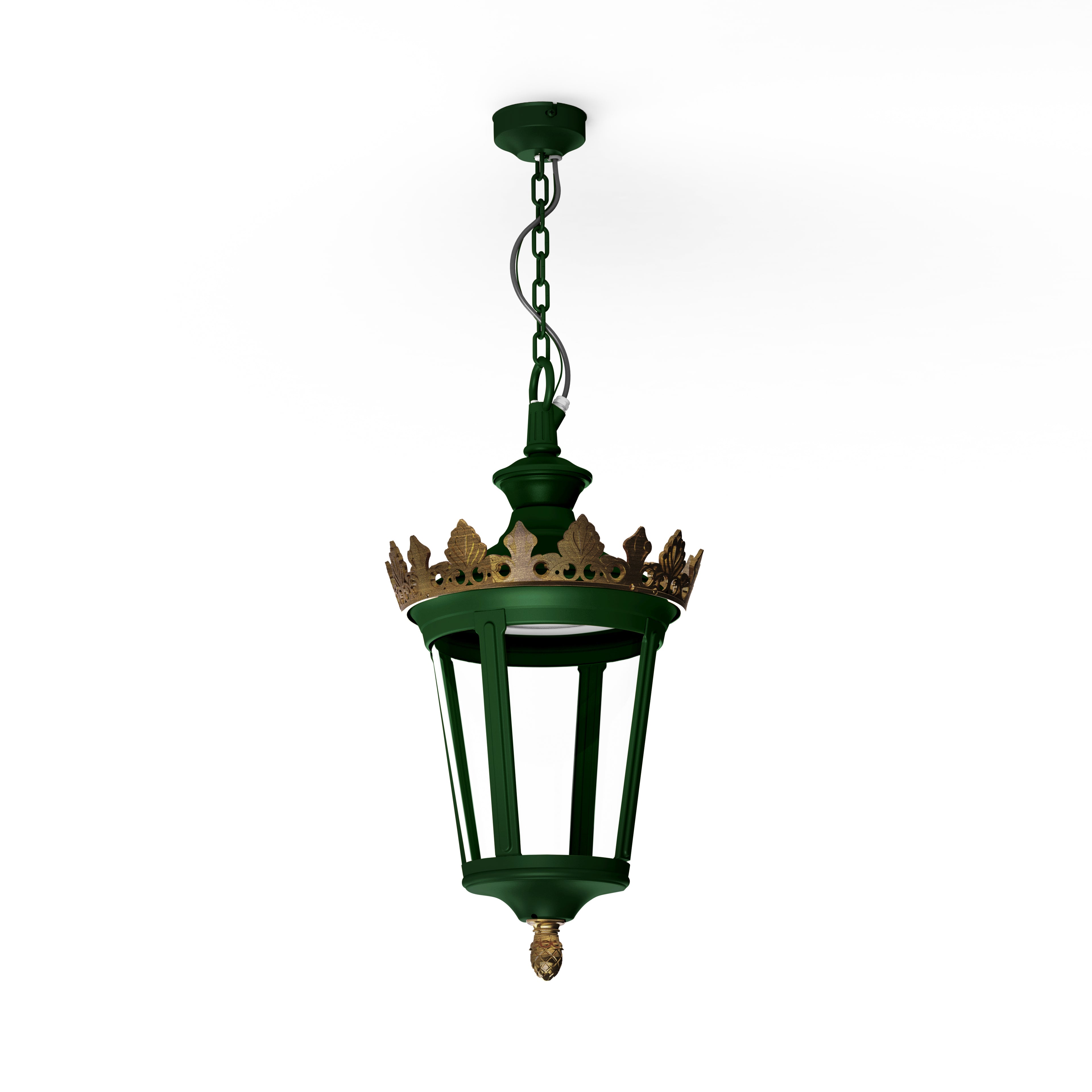 Suspension Louvre N°1 LED 2700°K Vert Anglais 019 133102019