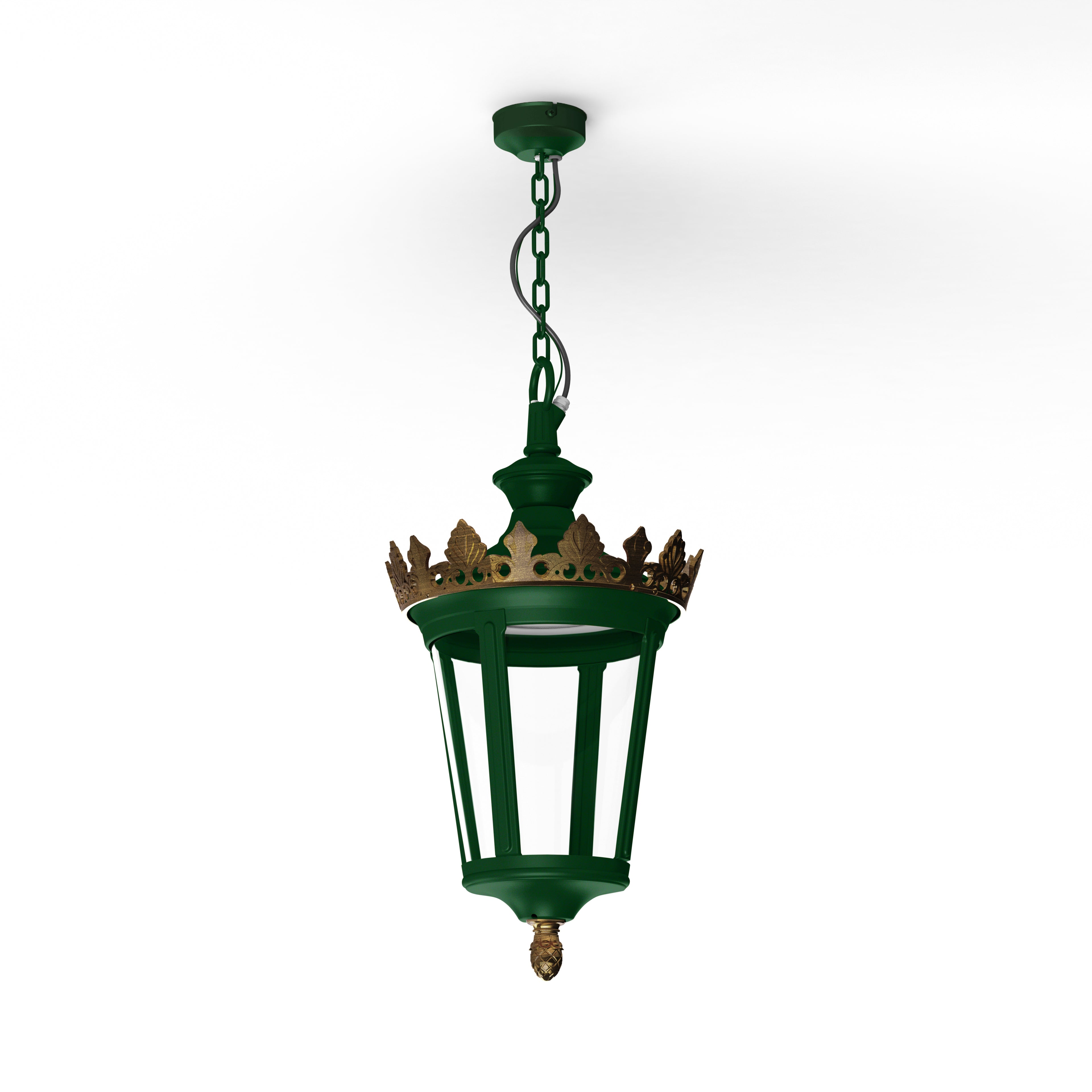 Suspension Louvre N°1 LED 2700°K Vert sapin 067 133102067