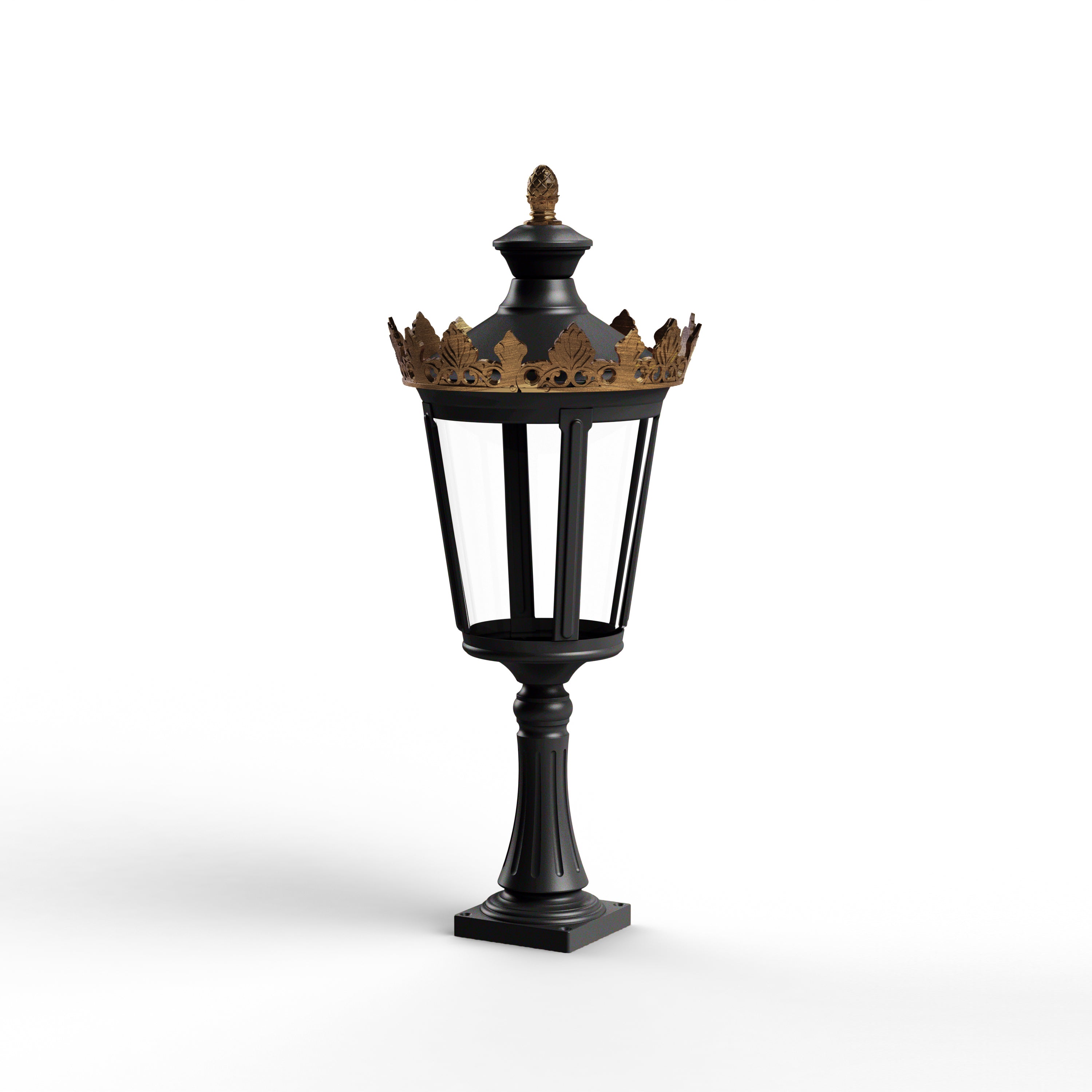 Borne Louvre N°3 LED 2700°K Noir foncé 000 133106000
