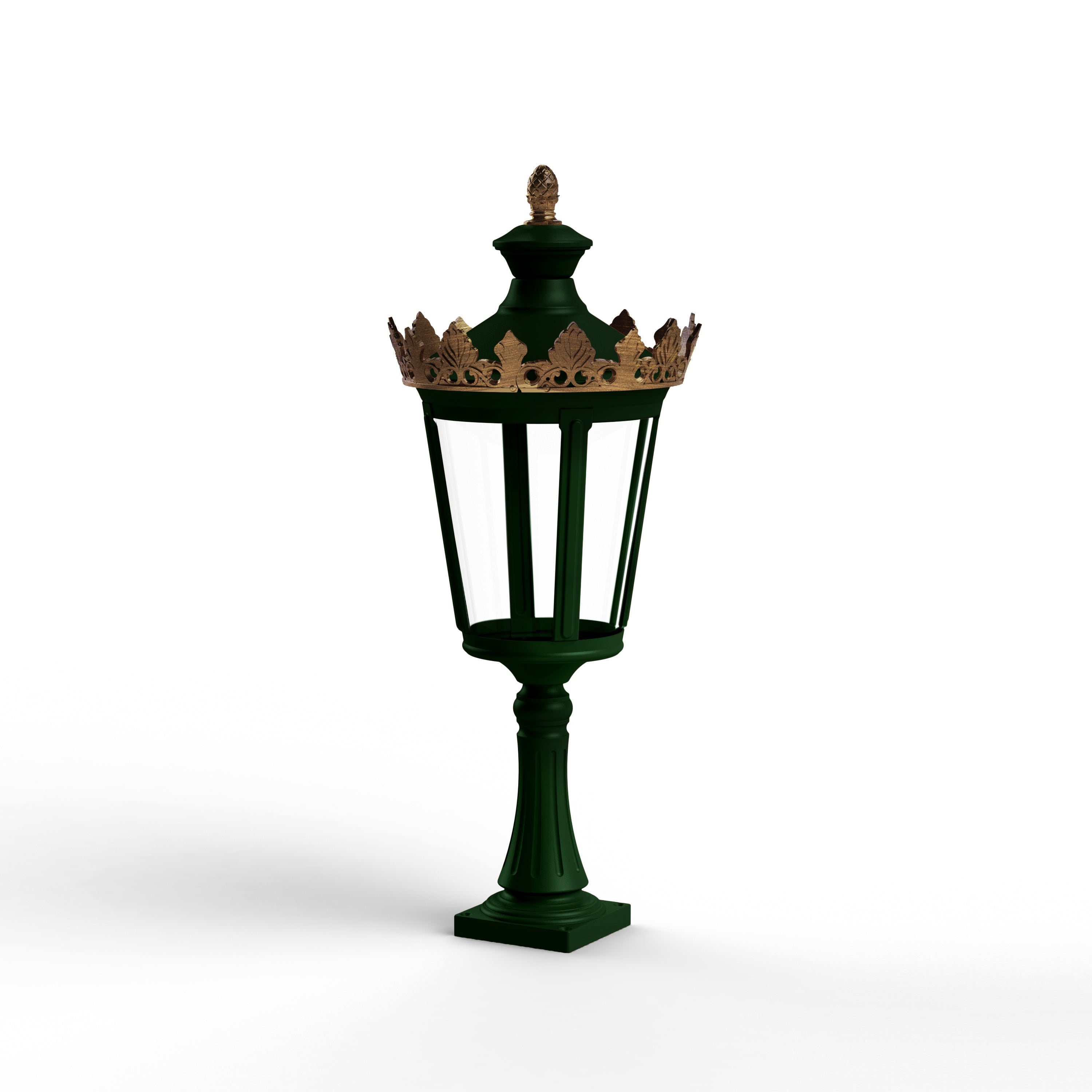 Borne Louvre N°3 LED 2700°K Vert Anglais 019 133106019
