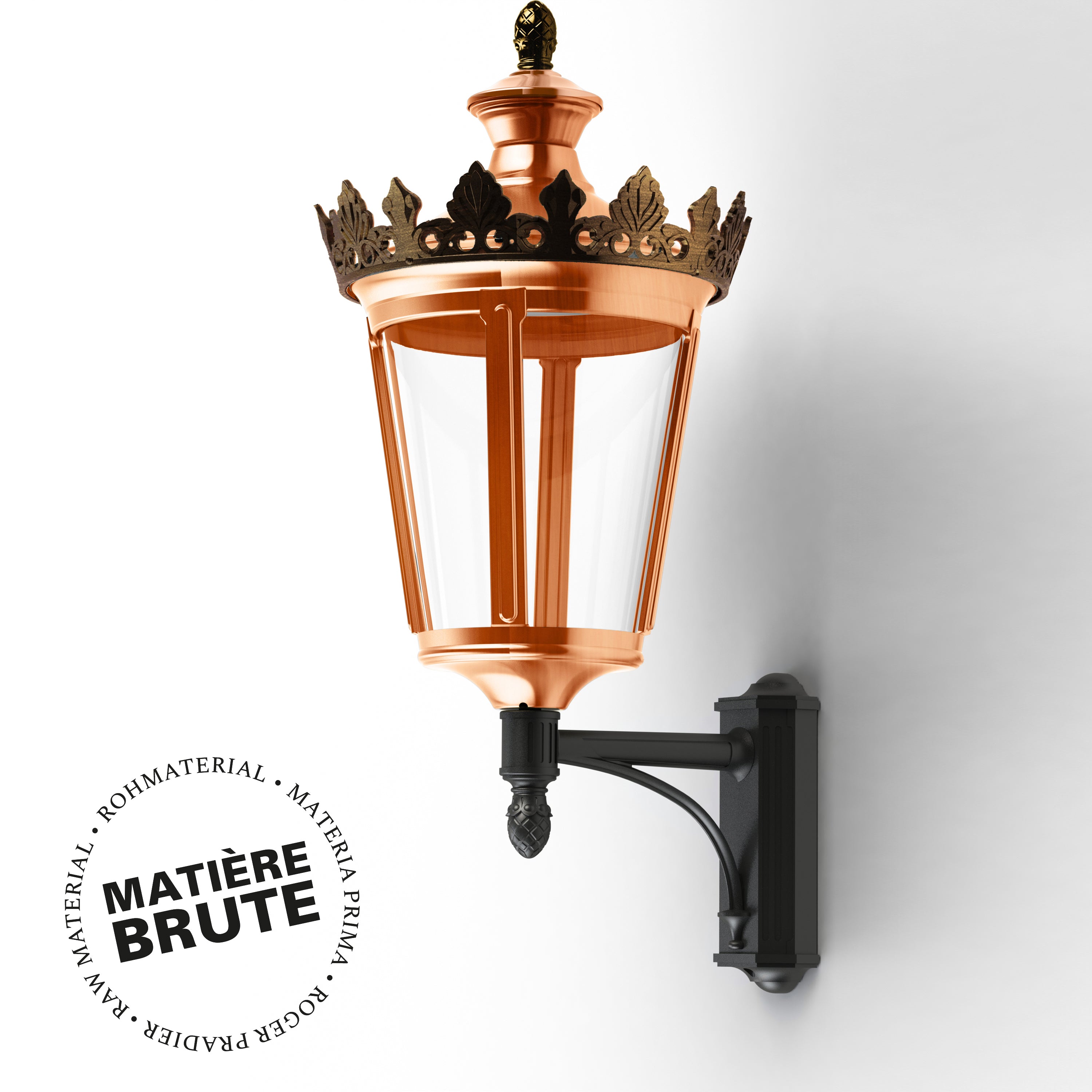 Applique Louvre N°5 LED 2700°K Cuivre brut 082 133110082