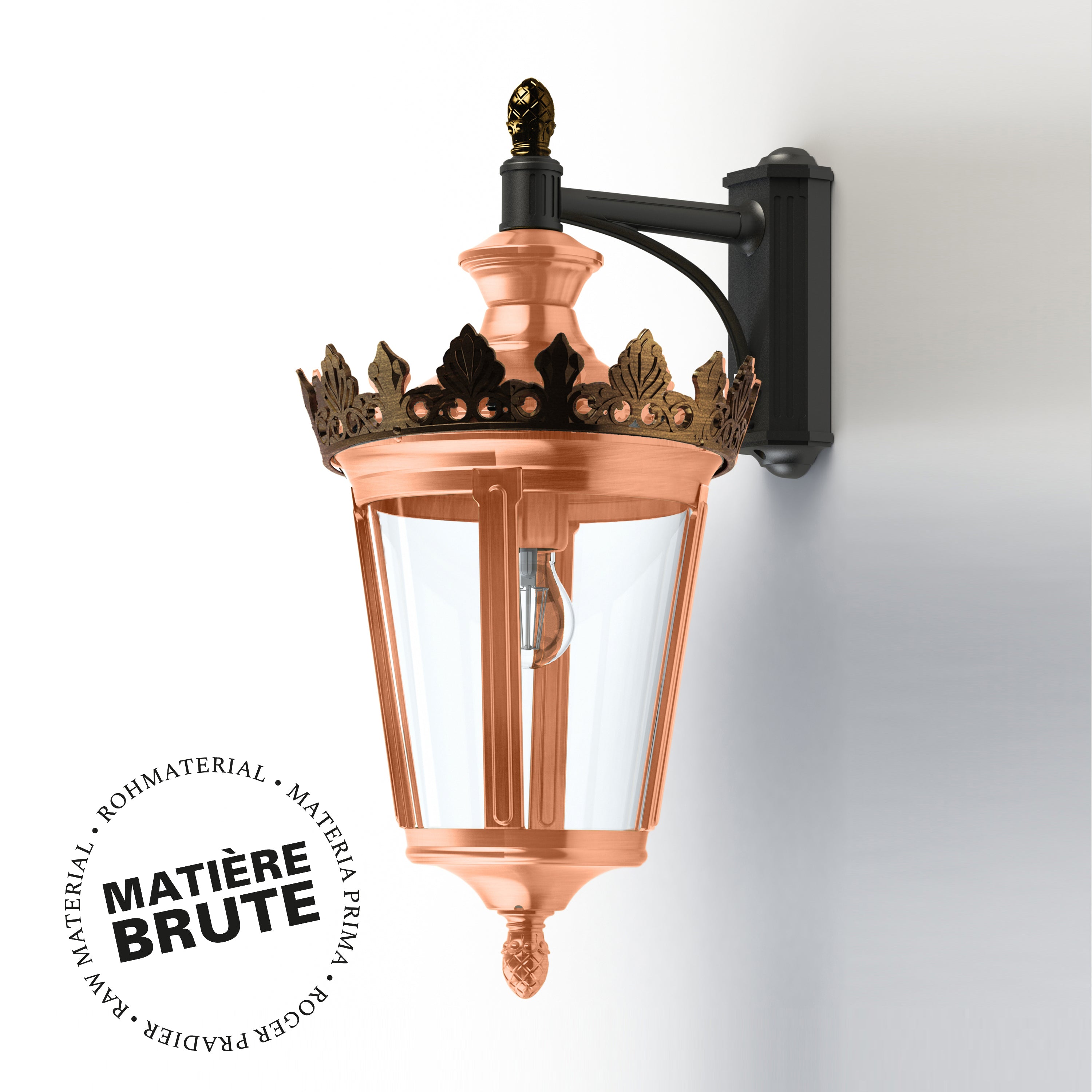 Applique Louvre N°6 E27 Cuivre brut 082 133011082