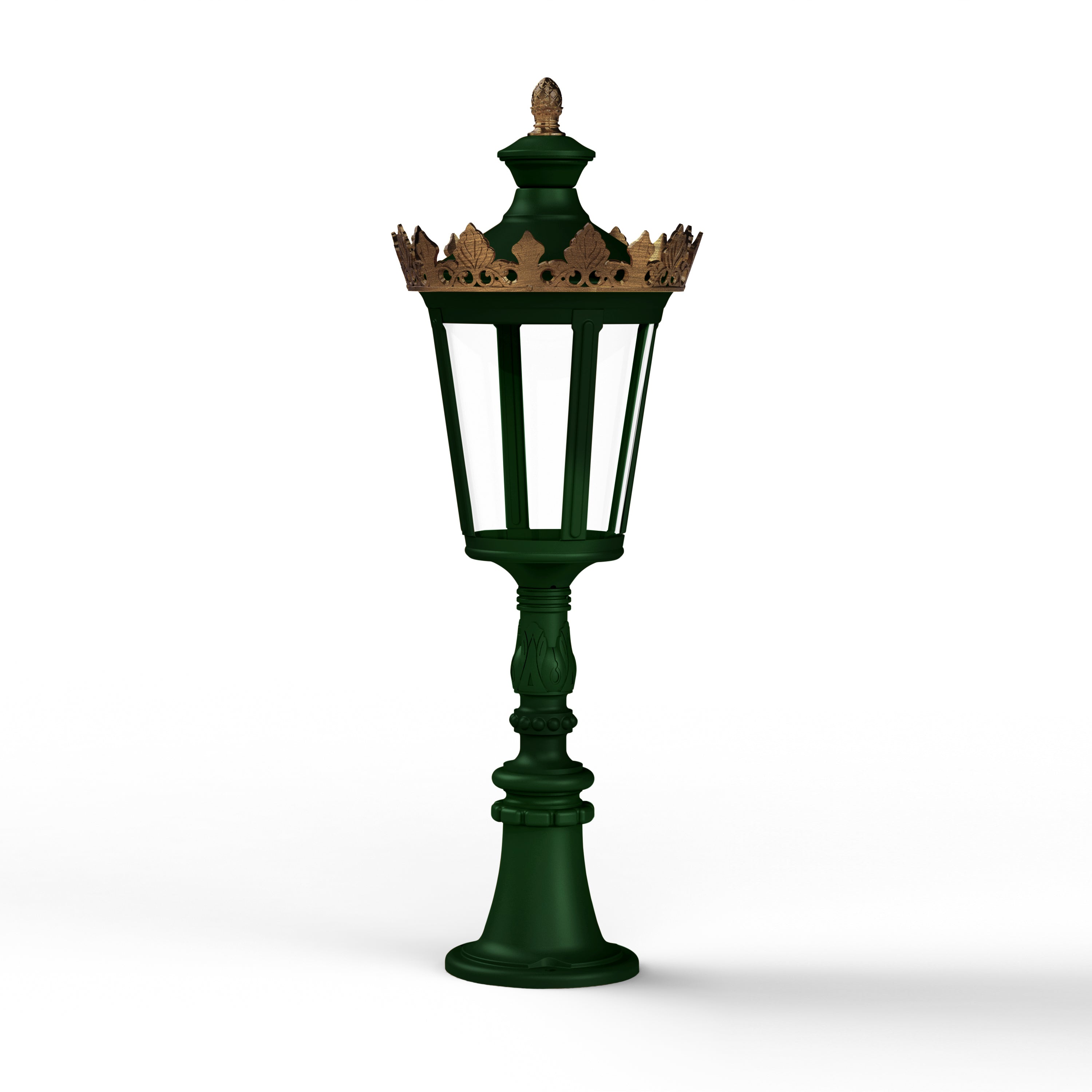 Borne Louvre N°7 LED 2700°K Vert Anglais 019 133114019