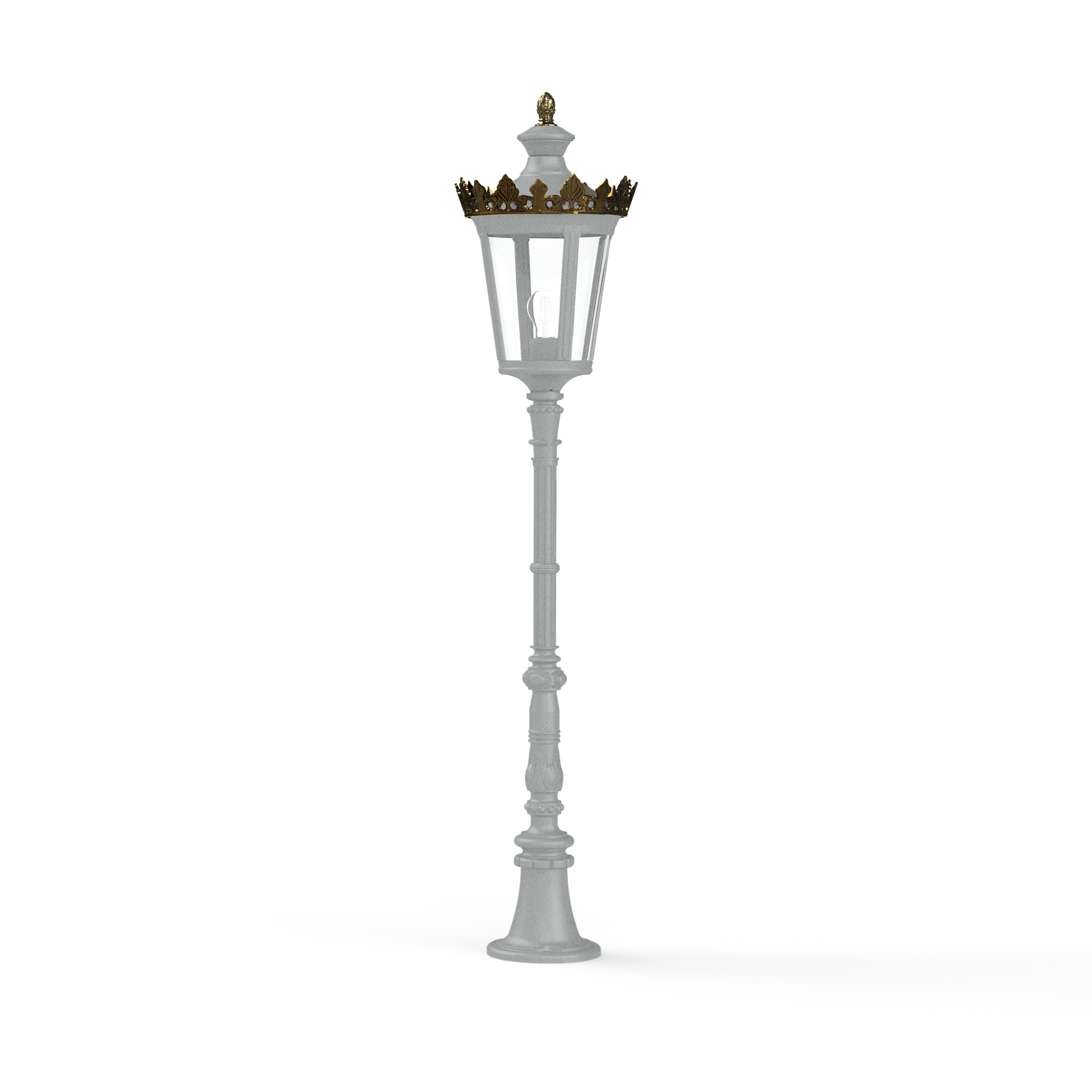 Borne Louvre N°8 E27 Gris soie 105 133015105