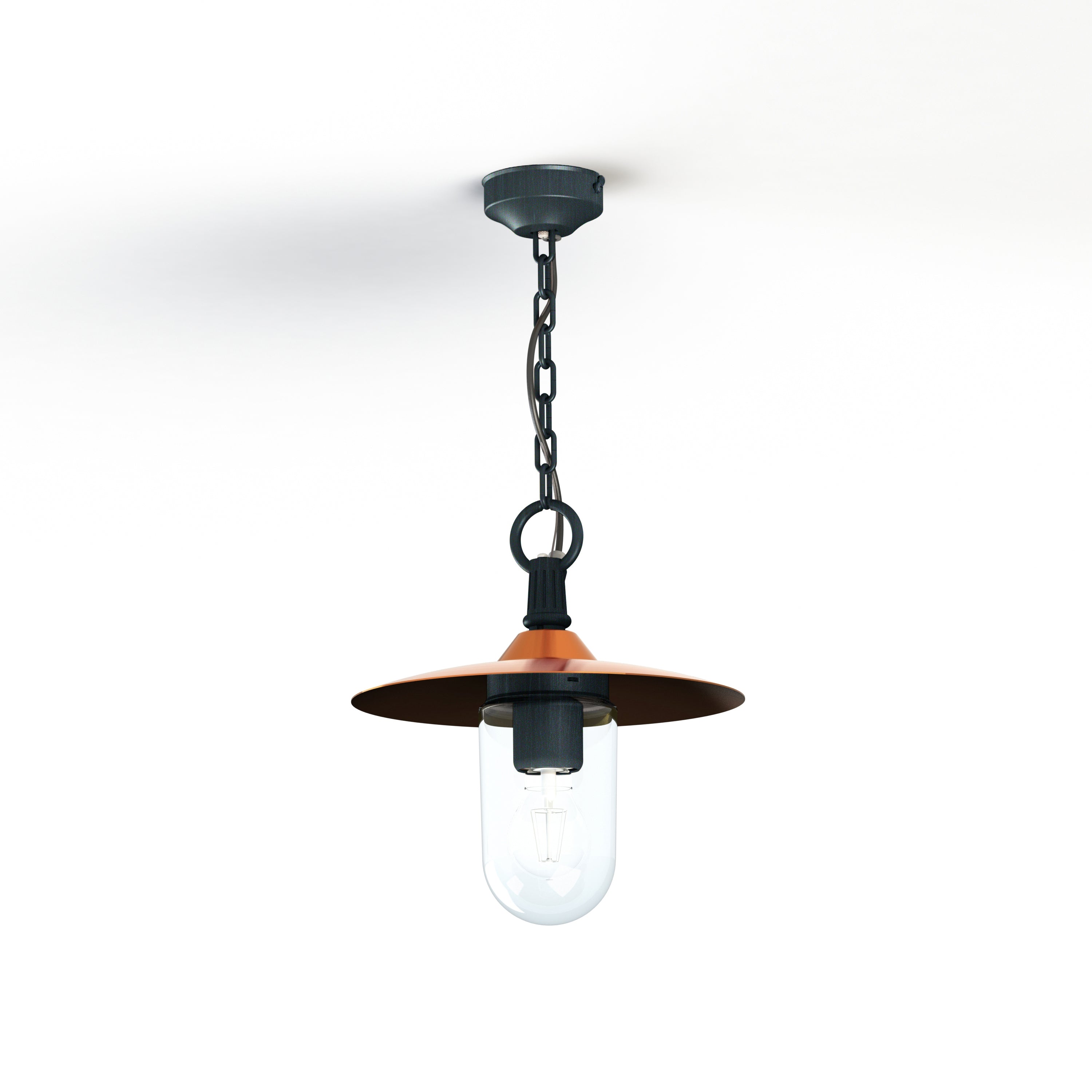 Suspension Montana N°1 clair Dôme cuivre vernis- Vert de gris 008 139002008