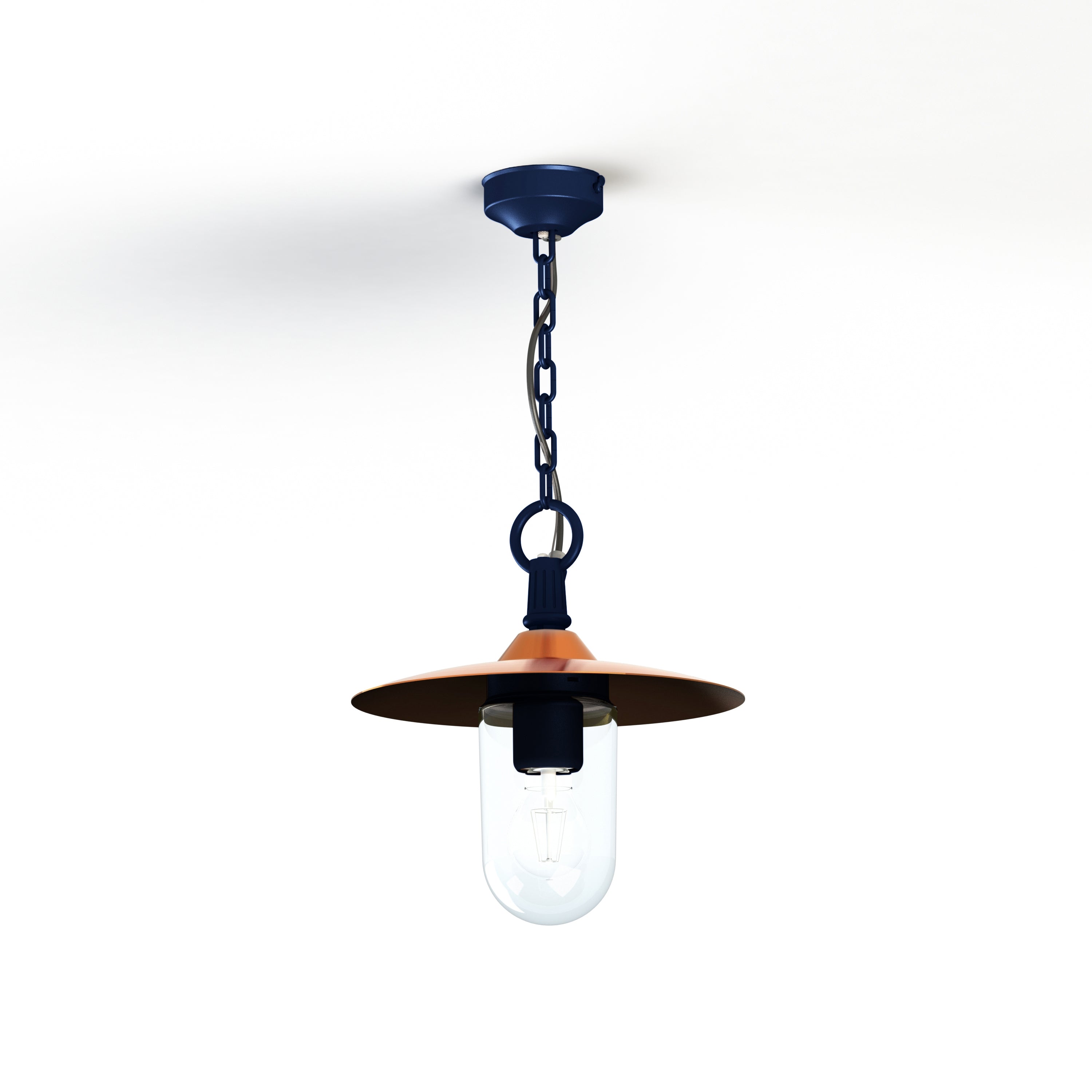 Suspension Montana N°1 clair Dôme cuivre brut- Bleu 065 139017065