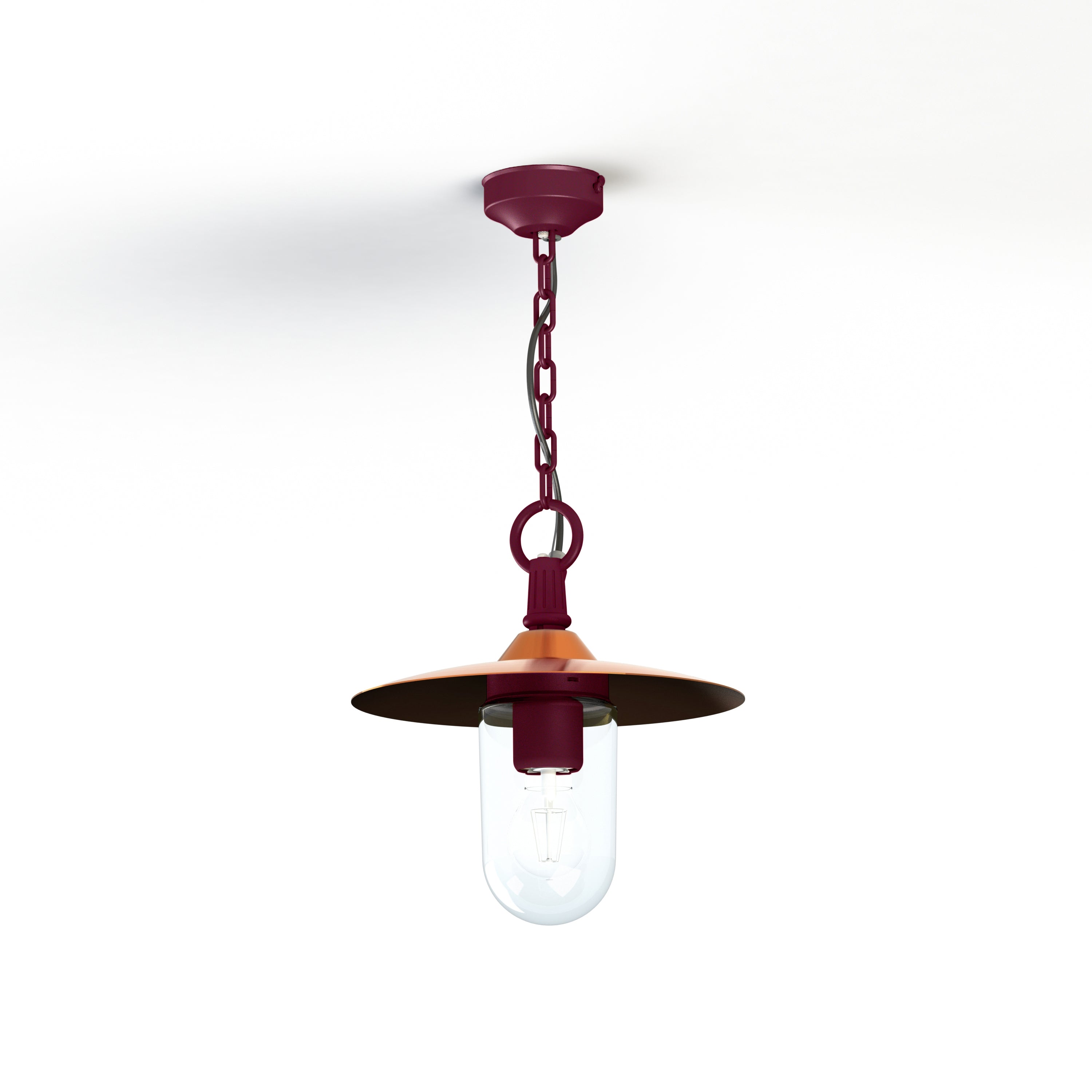 Suspension Montana N°1 clair Dôme cuivre vernis- Rouge vin 066 139002066