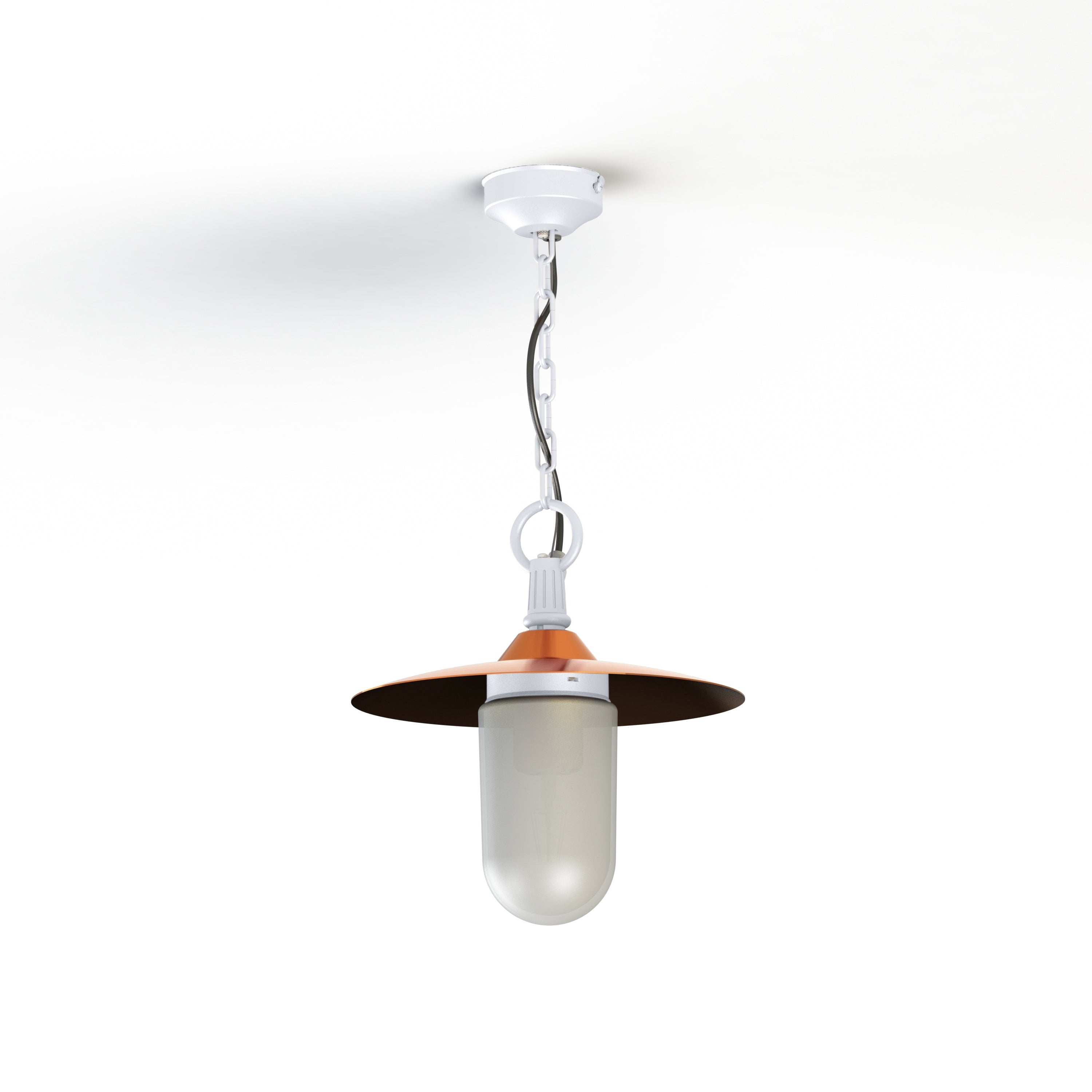 Suspension Montana N°1 opale Dôme cuivre vernis- Blanc 001 139004001