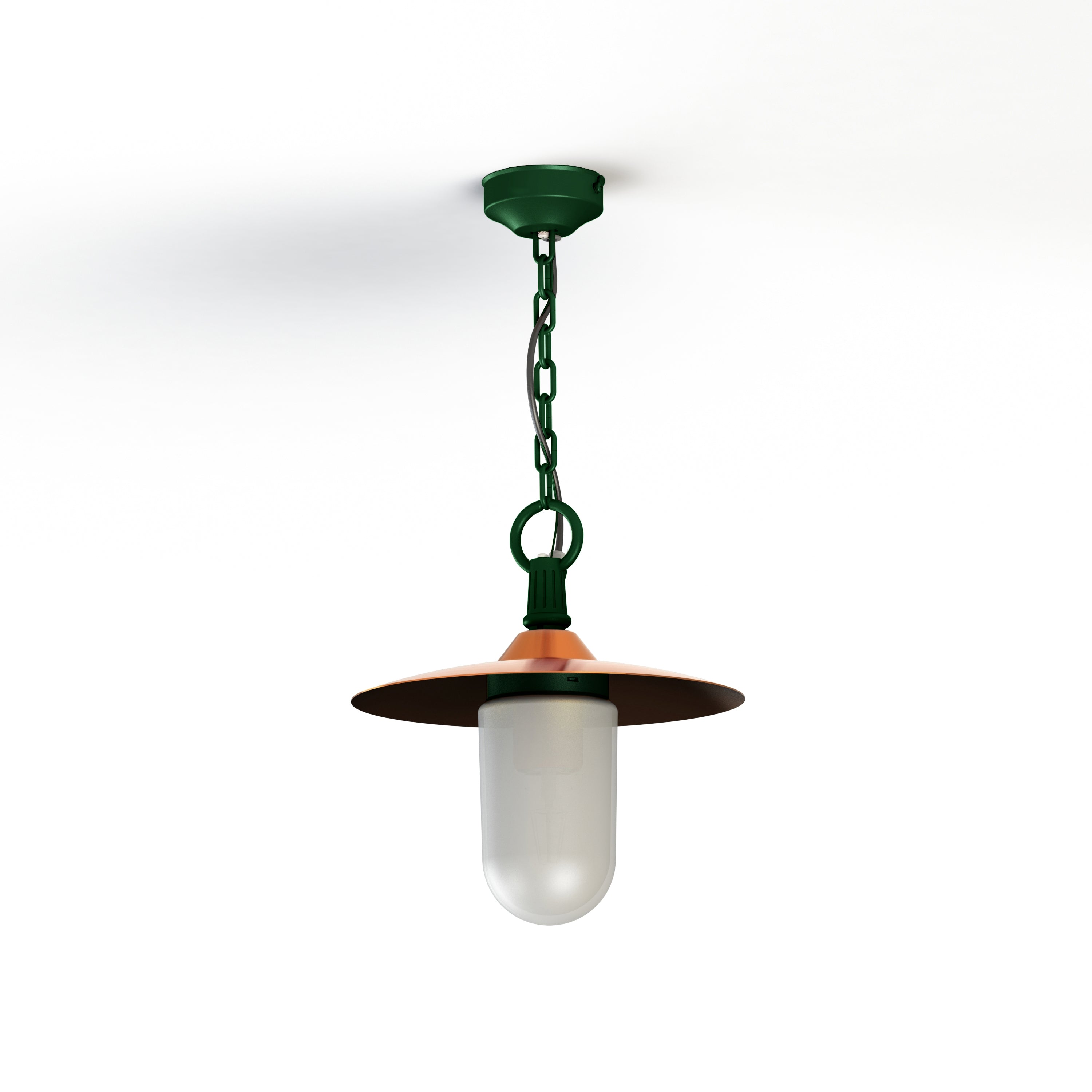 Suspension Montana N°1 opale Dôme cuivre brut- Vert 067 139018067