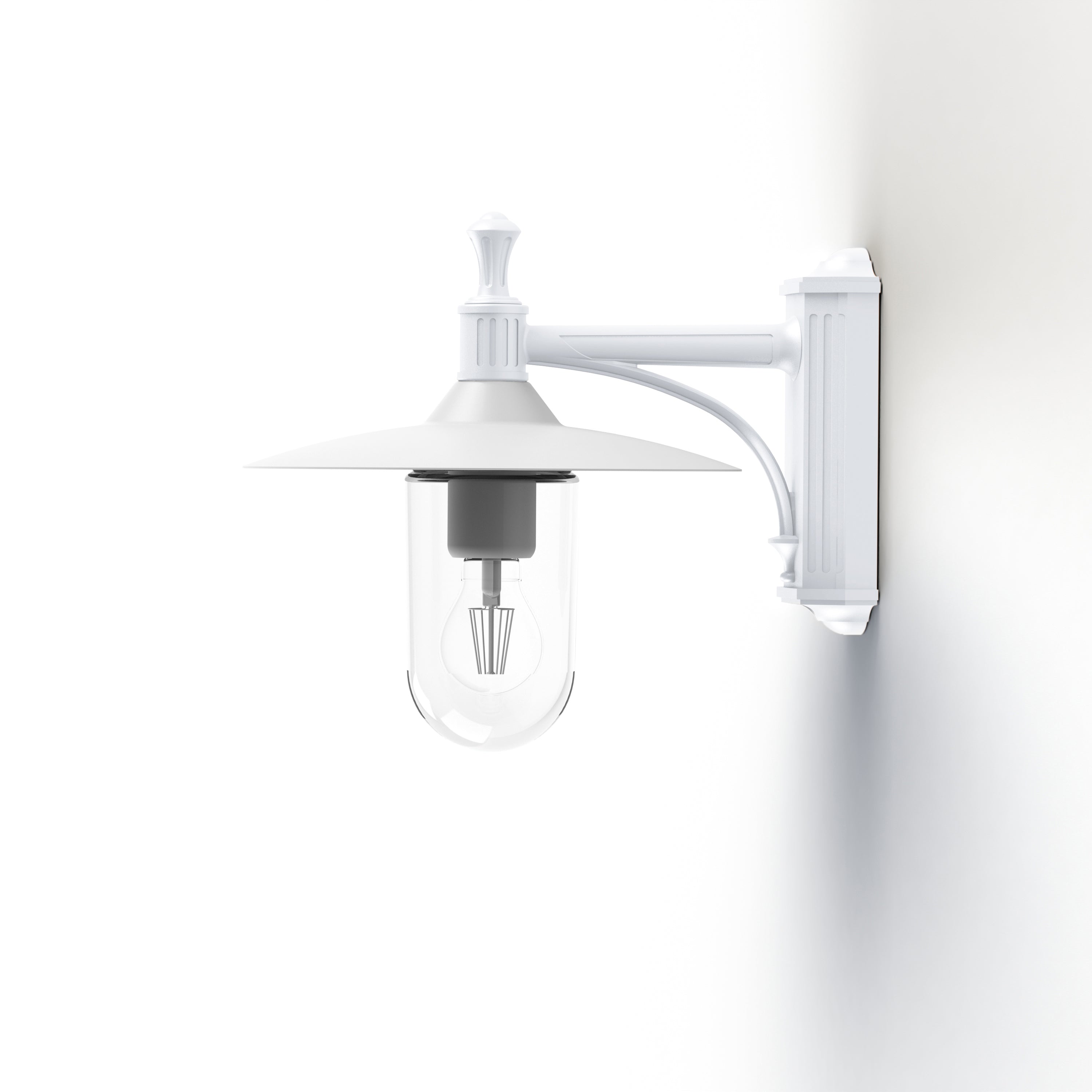 Applique Montana N°3 clair Dôme blanc- Blanc 001 139009001