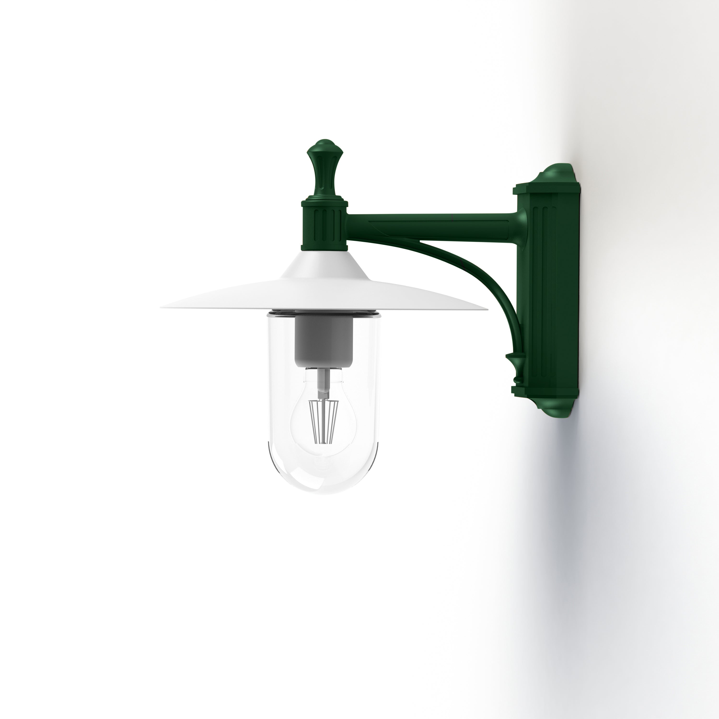 Applique Montana N°3 clair Dôme blanc- Vert Anglais 019 139009019