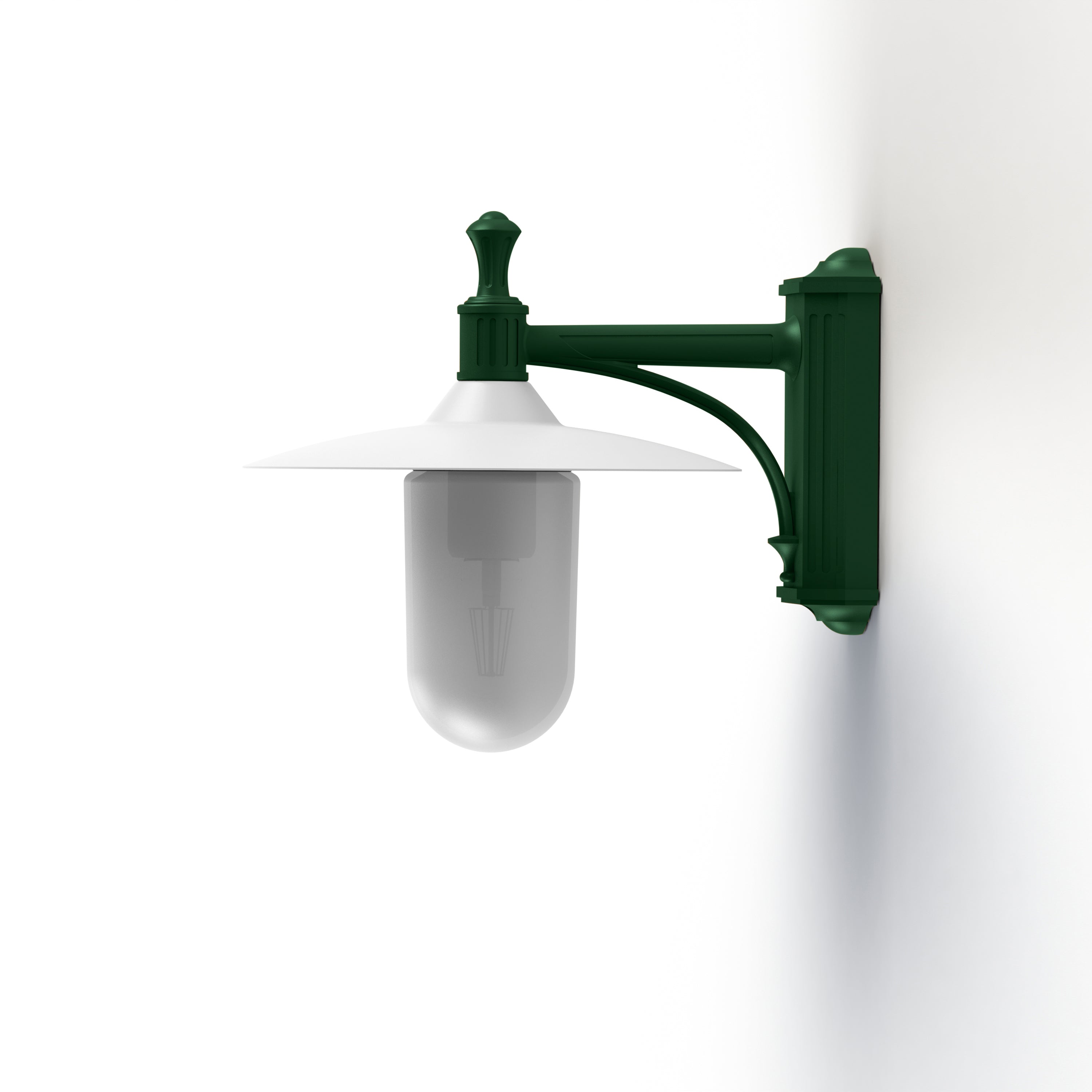 Applique Montana N°3 opale Dôme blanc- Vert Anglais 019 139011019