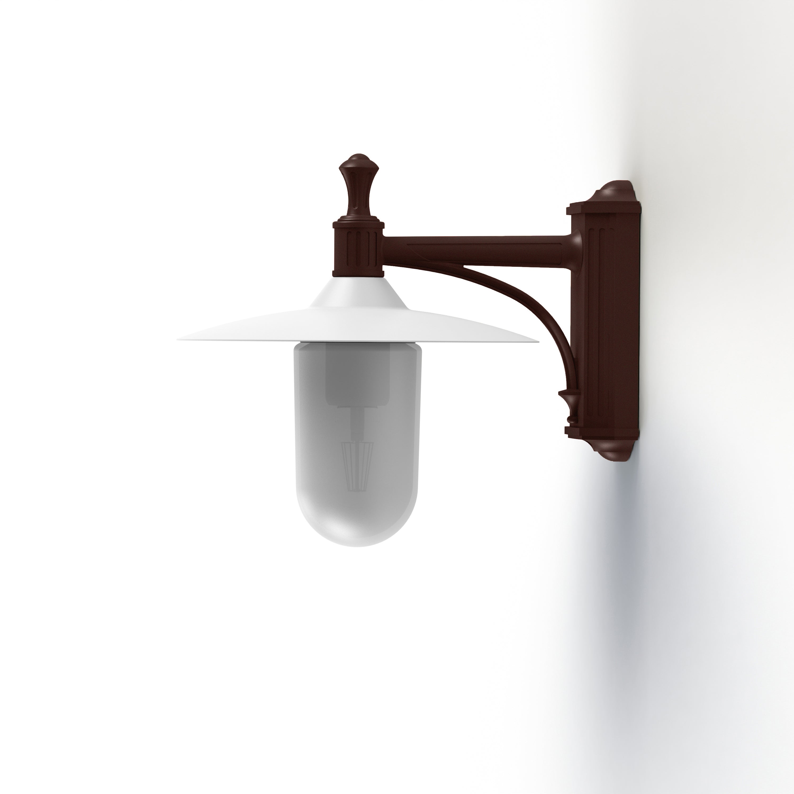 Applique Montana N°3 opale Dôme blanc- Rouille 046 139011046