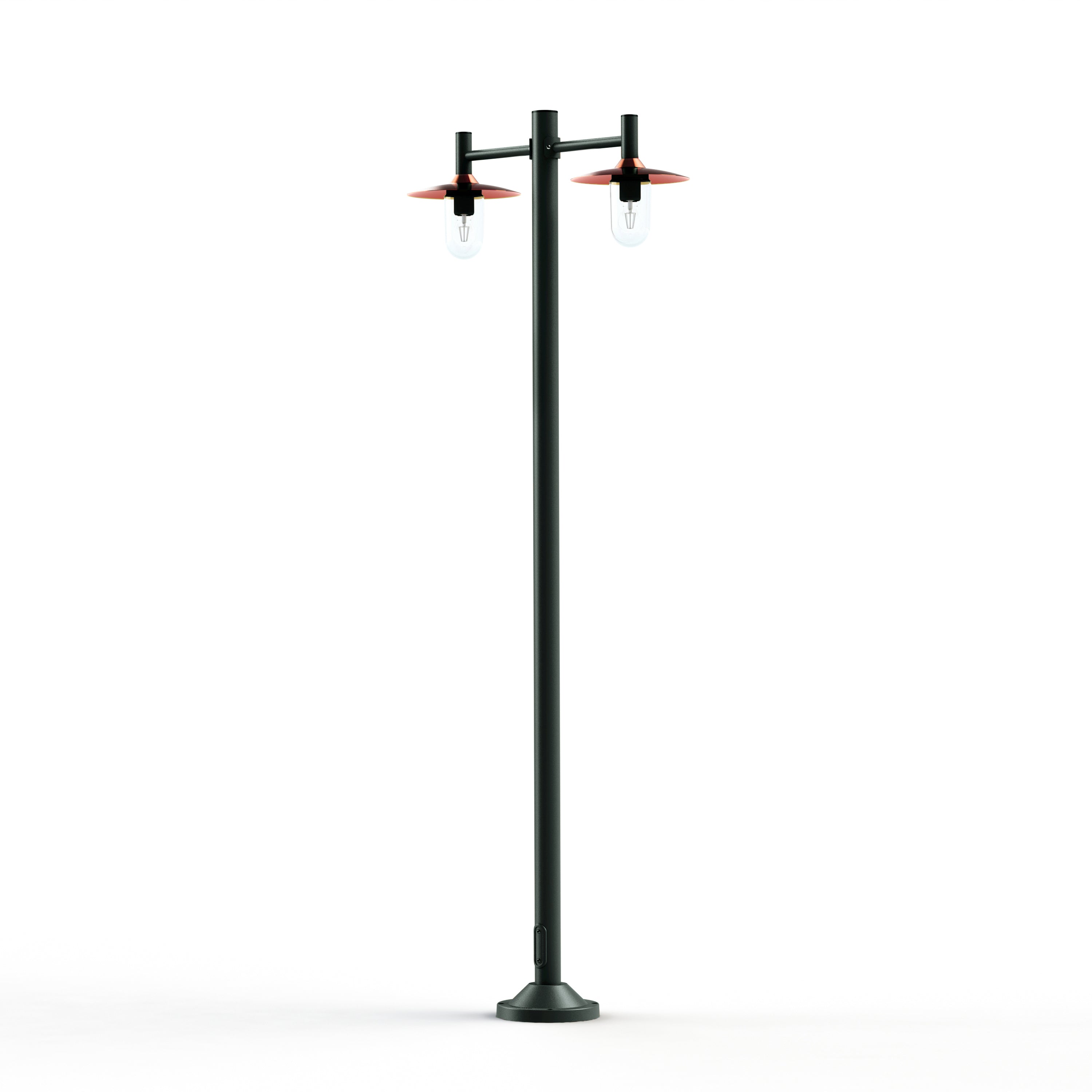 Lampadaire Montana N°4 clair Dôme cuivre vernis- Gris ardoise 059 139014059