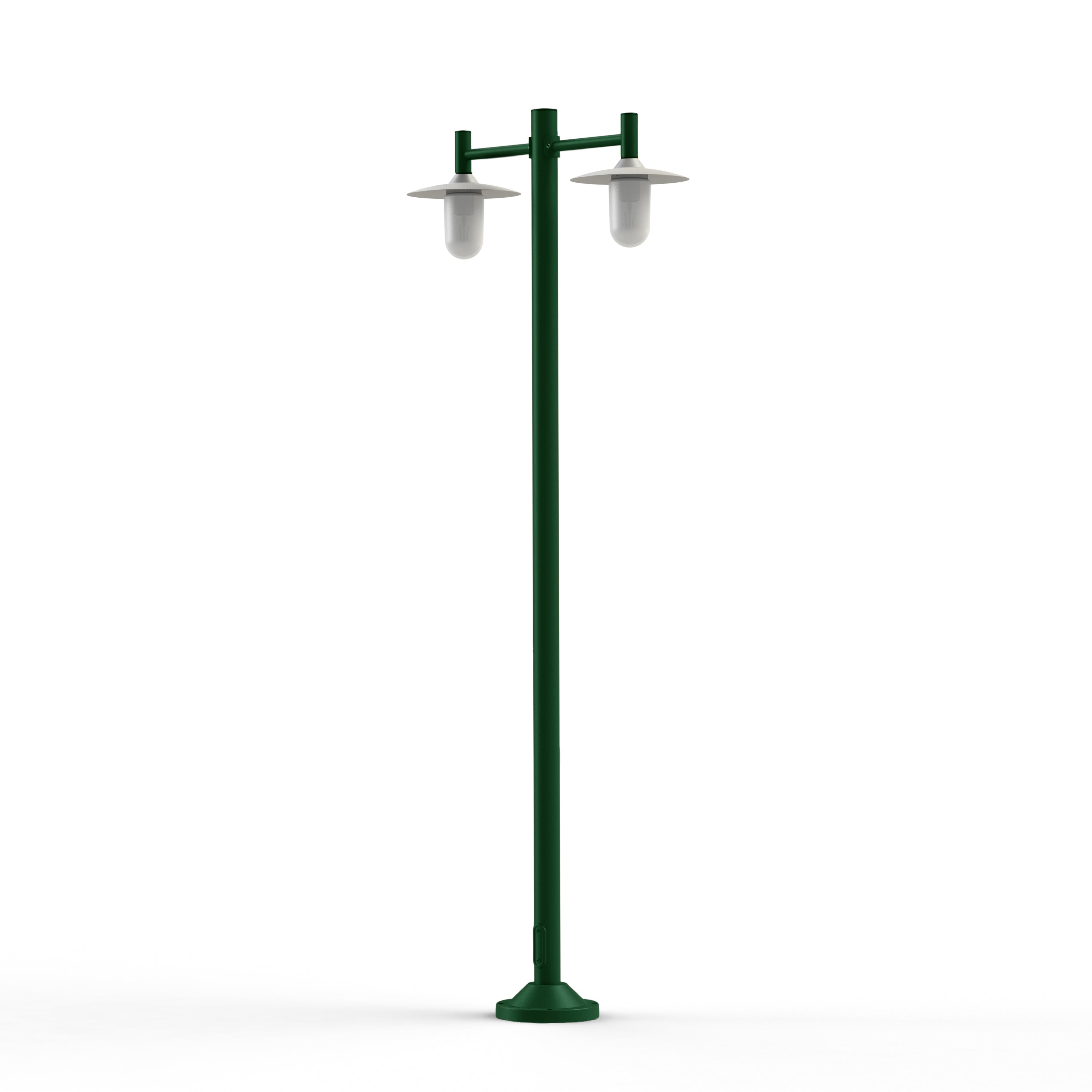 Lampadaire Montana N°4 opale Dôme blanc- Vert Anglais 019 139015019