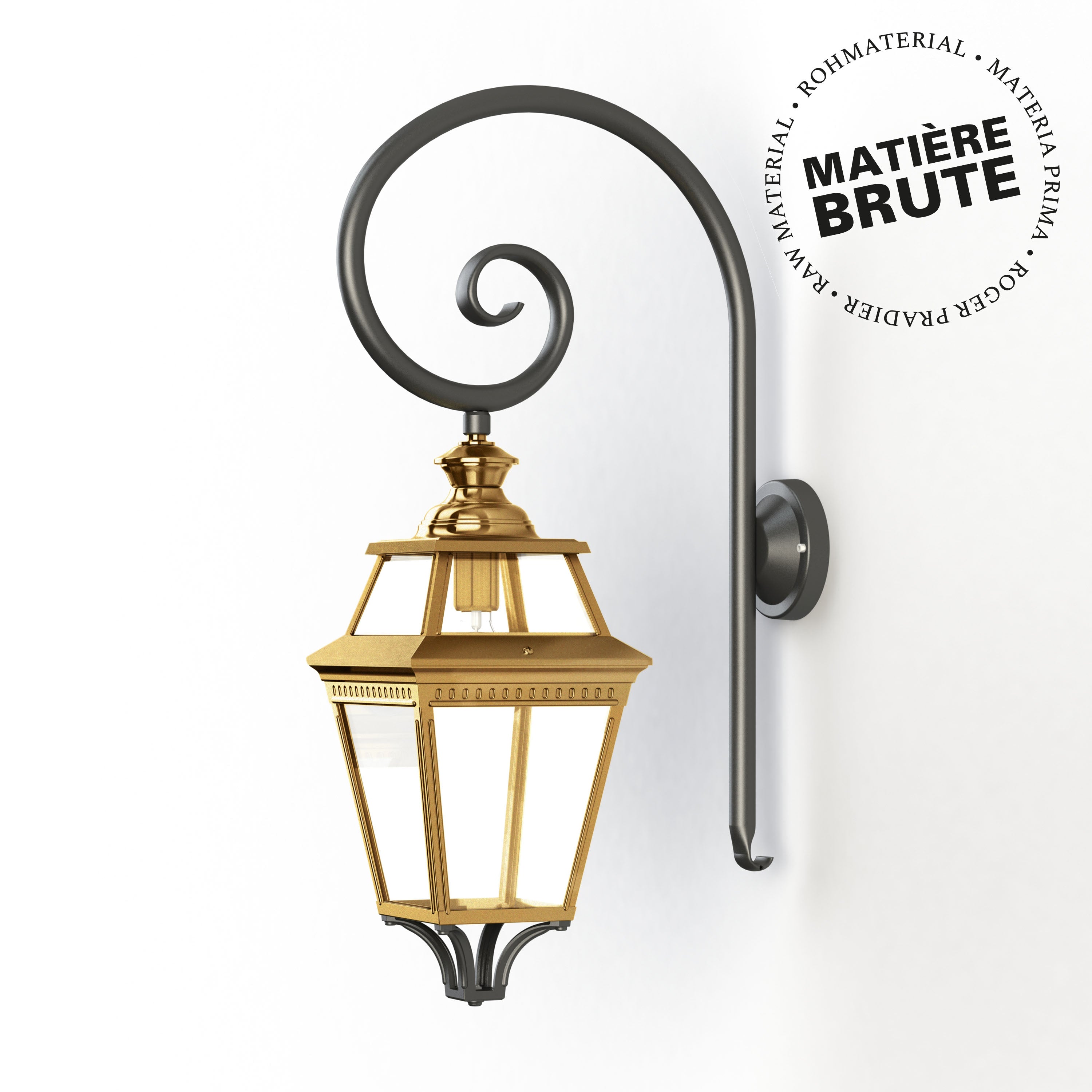 Applique Place des Vosges 3 N°3 Laiton brut 072 149003072