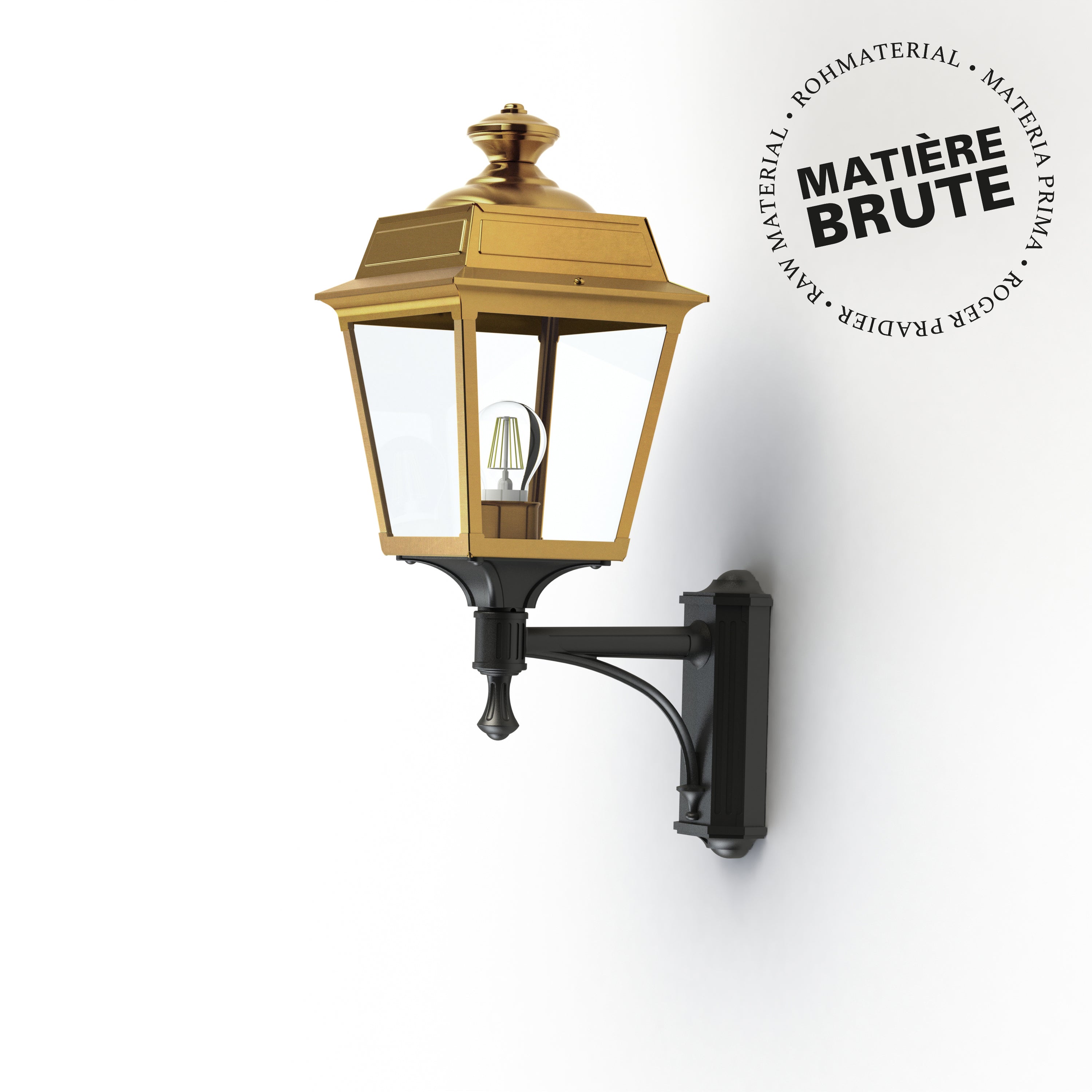 Applique Place des Vosges 1 Tradition N°3 Laiton brut 072 151005072