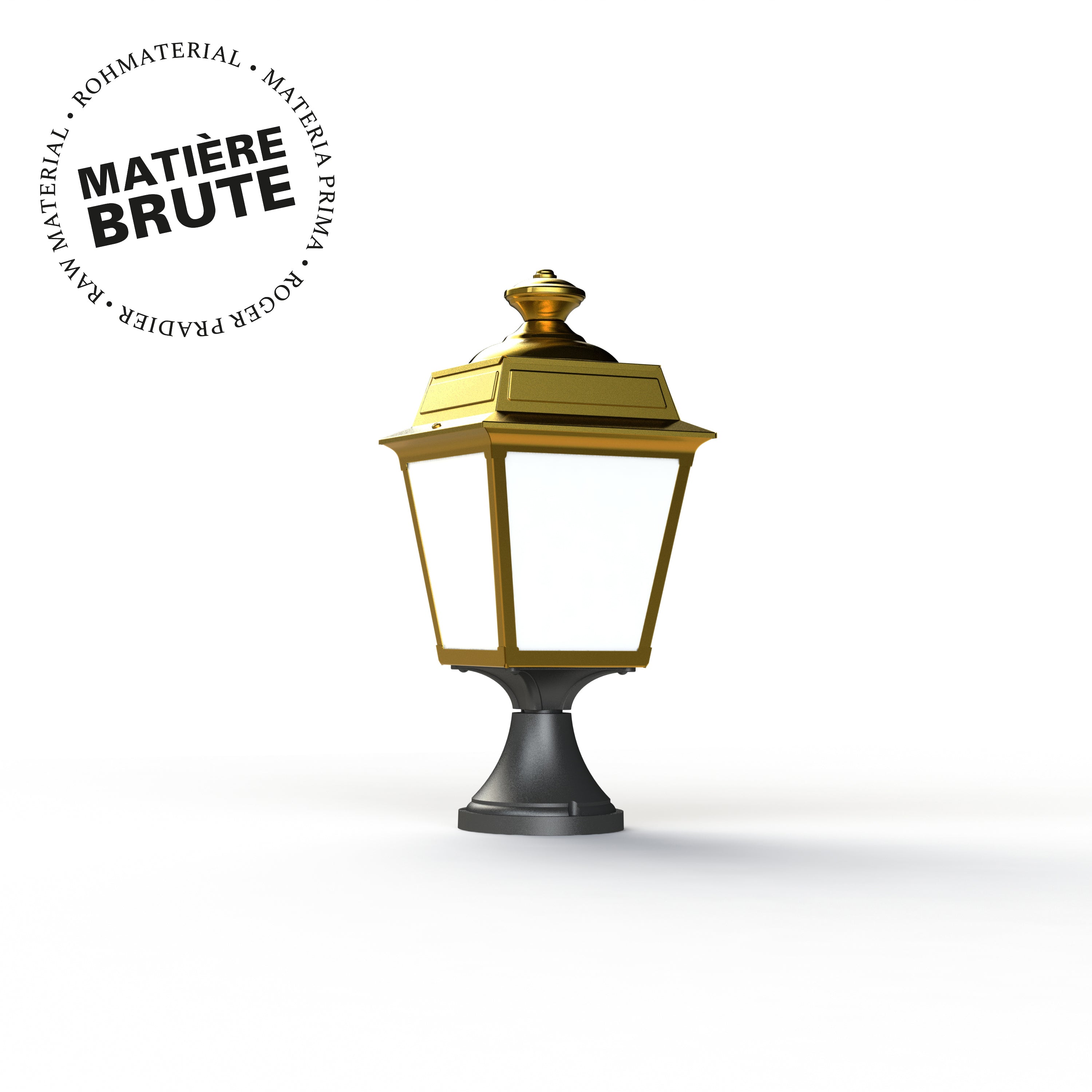 Borne Place des Vosges 1 Tradition N°6 Laiton brut 072 151012072
