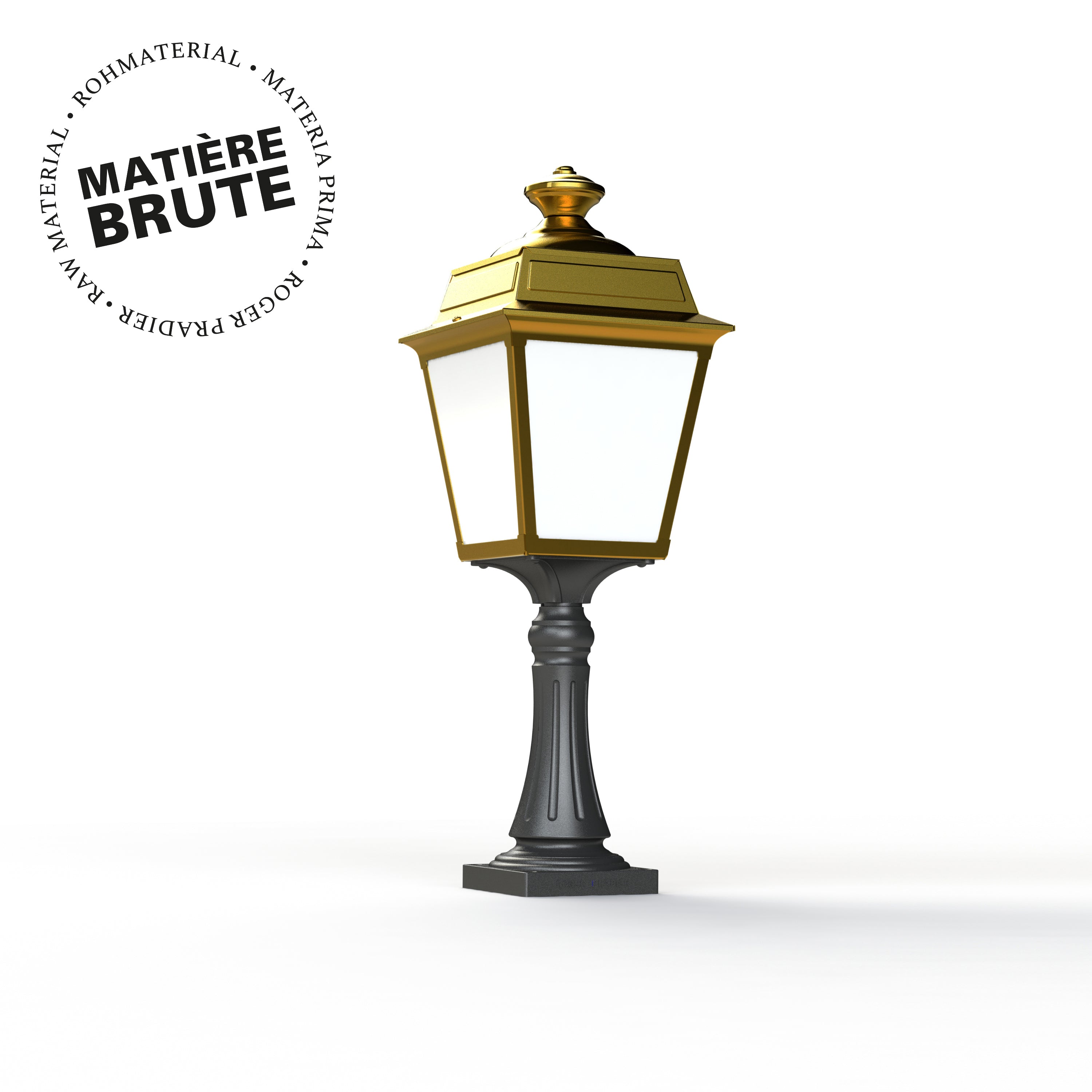 Borne Place des Vosges 1 Tradition N°7 Laiton brut 072 151014072
