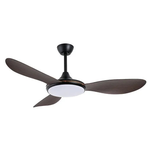 Plafonnier ventilateur SAINTES bois foncé LOVA 7085