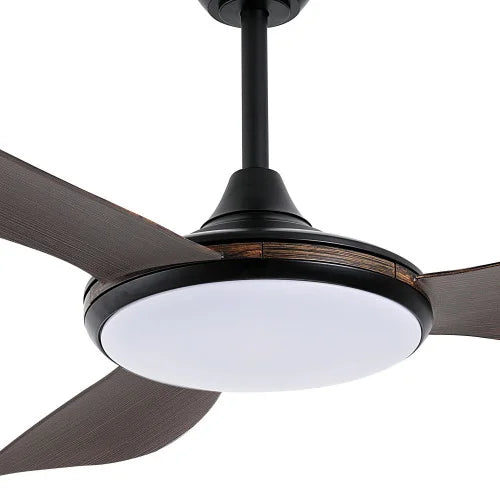 Plafonnier ventilateur SAINTES bois foncé LOVA 7085