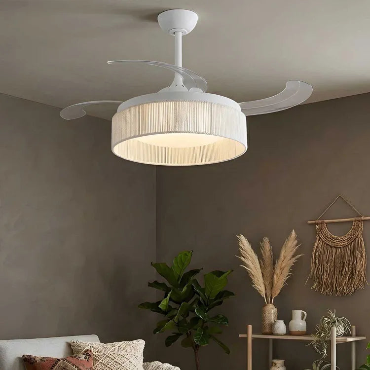 Plafonnier ventilateur BOHEME blanc GM LOVA 7090