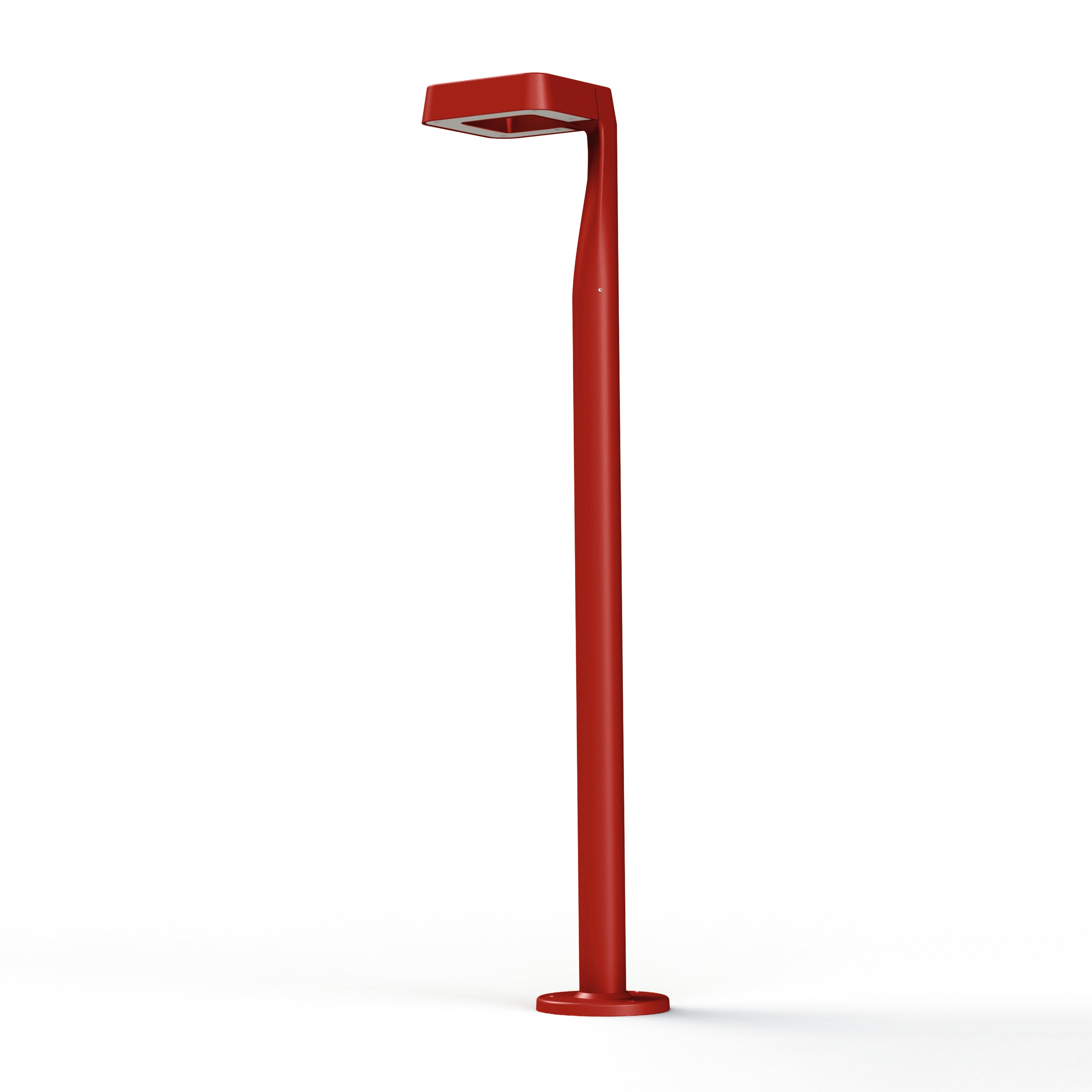 Borne Square N°3 LED 2700°k Rouge tomate 110 156006110