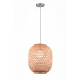 Suspension Bamboo Light and Dzign bambou brun E27 12w