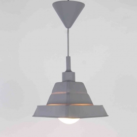 Suspension Bistrot Light and Dzign silicone á forme modifiable gris E27 60w
