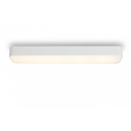 Plafonnier led rectangulaire Cumbuco Mantra métal blanc avec diffuseur acrylique 85w led 4200k 5100 lumens