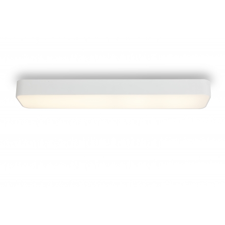Plafonnier led rectangulaire Cumbuco Mantra métal blanc avec diffuseur acrylique 85w led 4200k 5100 lumens