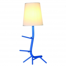 Lampe Centipede bleue Mantra E27 H64, ideale en chevet, au salon, repose livres