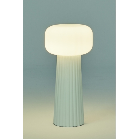 Lampe Faro verre blanc Mantra E27 H64, élégante, chic illuminera vos intérieurs
