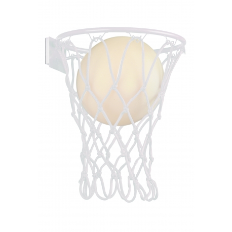Applique Basketball blanc Mantra E27 H37 L30, une deco originale qui ravira les sportifs.