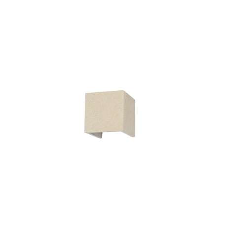Applique led Taos ciment blanc aspect pierre 12w 3000k 1100 lumens angle d`eclairage réglable avec volets IP65
