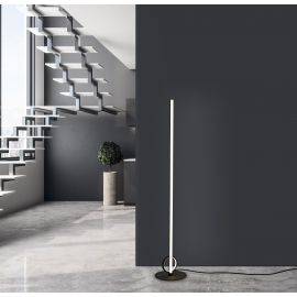 Lampadaire LED vertical pour salon jusqu'à 3 mètres de haut (265-300cm),  3000K, 40W blanc ou noir