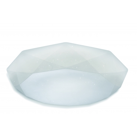 Plafonnier Diamante2 Mantra acrylique blanc 54w 3900 lumens 3000k D51,5 cms