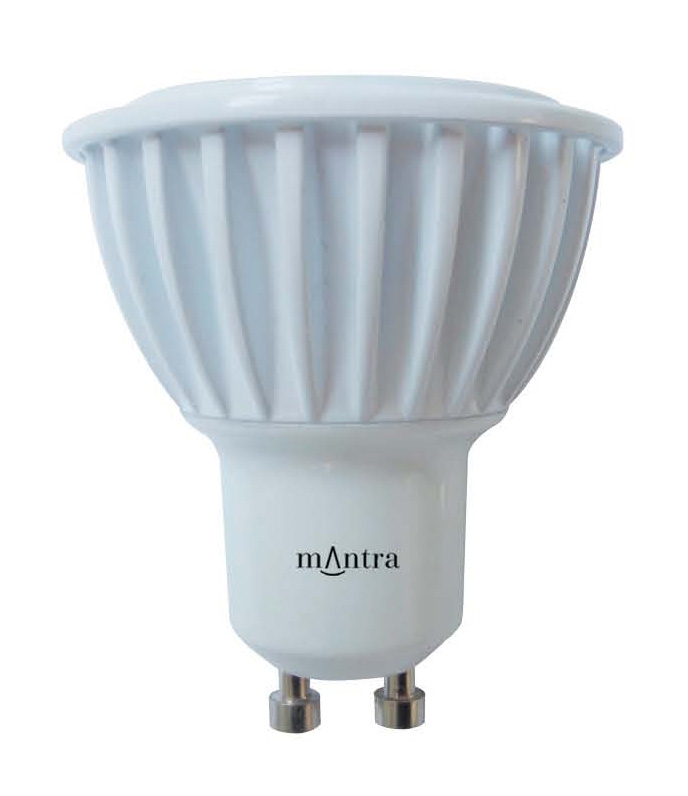 Blanche ledscom.de Applique Leonis à Une Ampoule avec Interrupteur avec 460lm LED GU10 Ampoule 