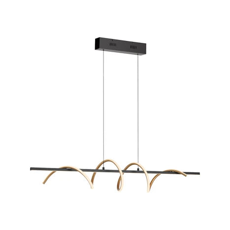 Suspension monte et baisse EMANDA noire et or L121 NEU19113-68