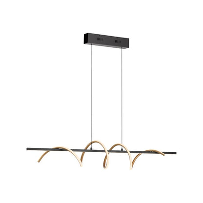 Suspension monte et baisse EMANDA noire et or L121 NEU19113-68