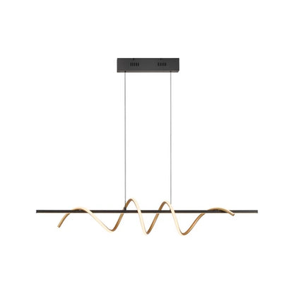 Suspension monte et baisse EMANDA noire et or L121 NEU19113-68