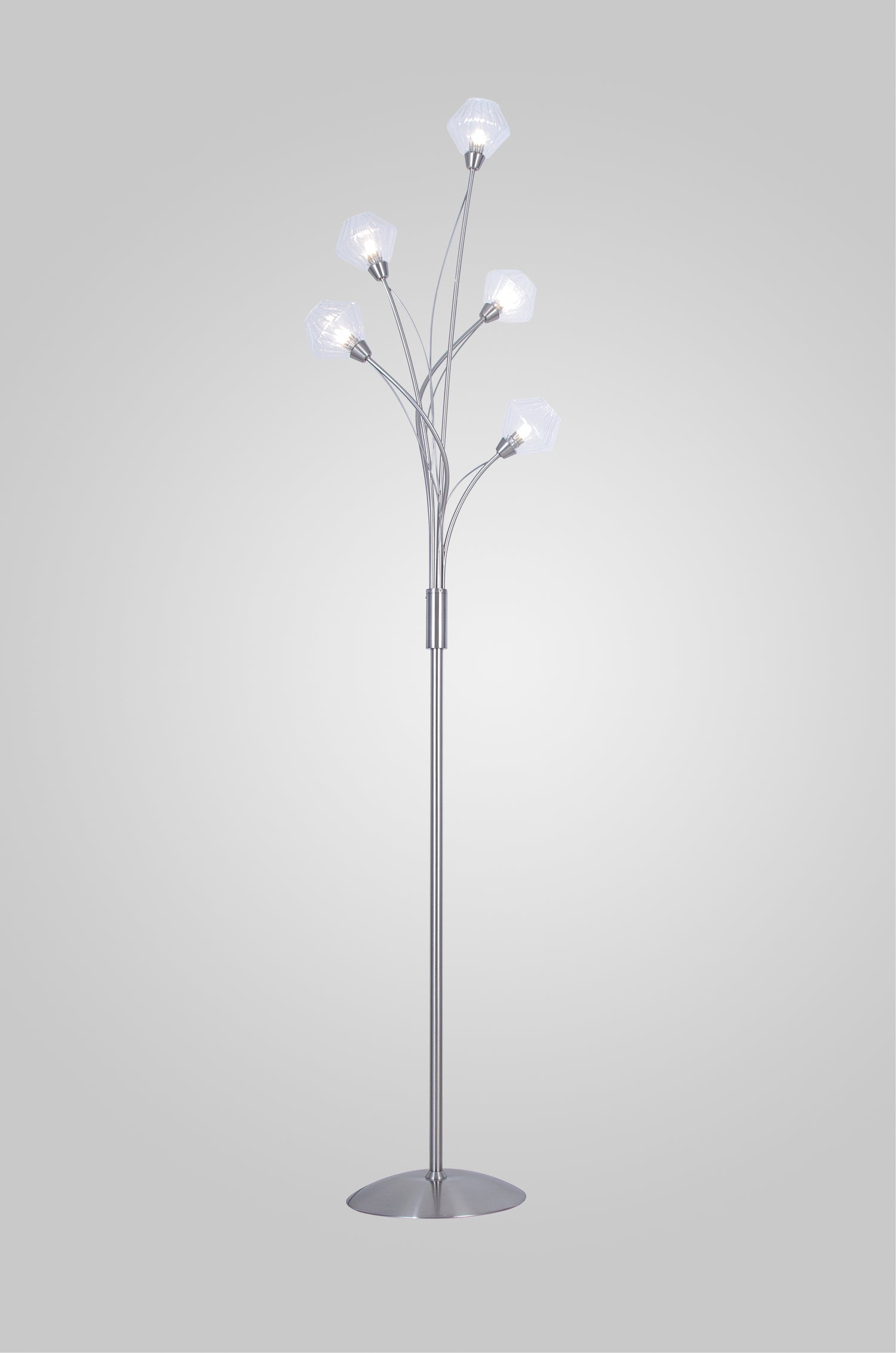 Lampadaire Diamant nickel satiné hj5149-5SF